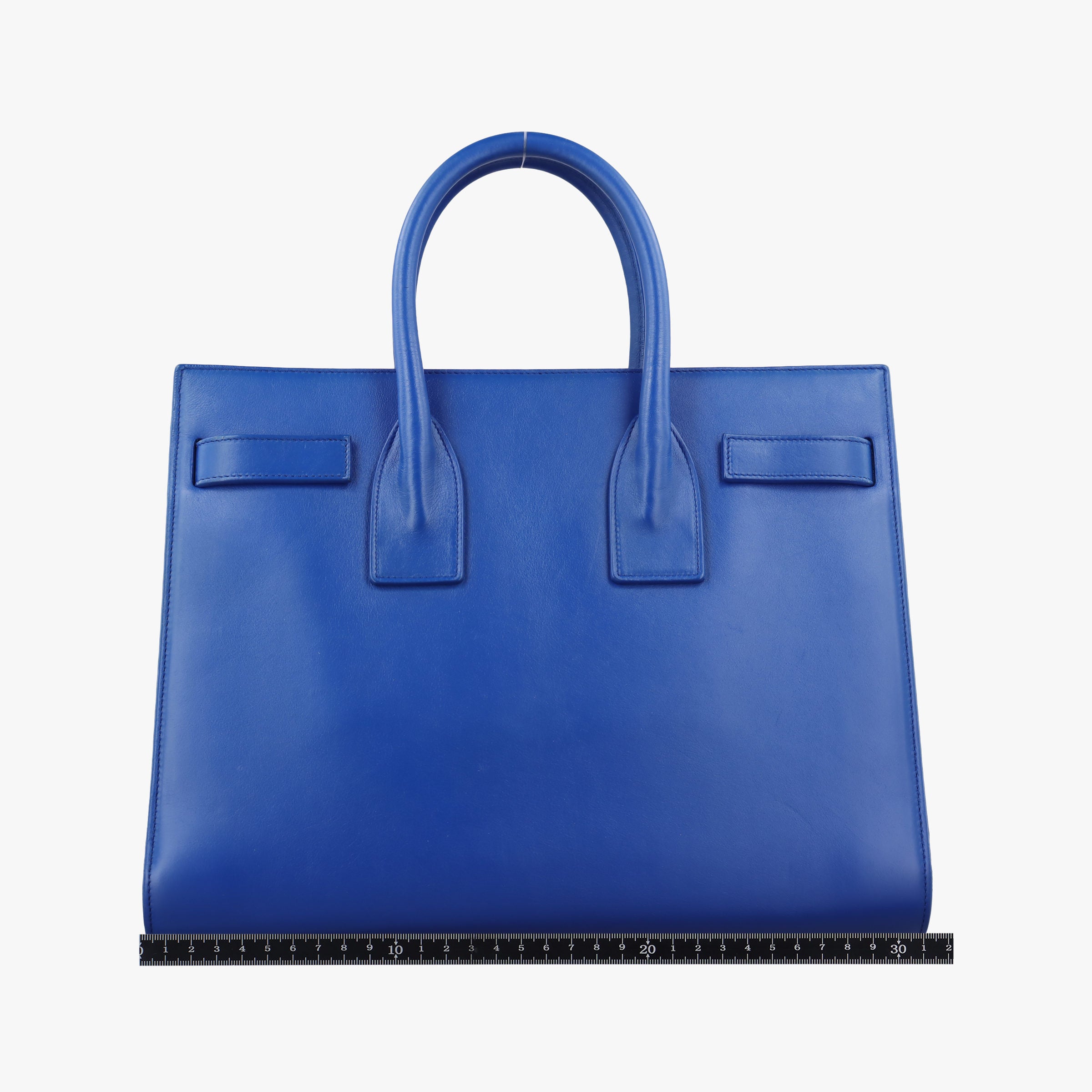 Pre-owned Yves Saint Laurent SAC DE JOUR Blue Leather 355153 shoulderbag | stylenewstar