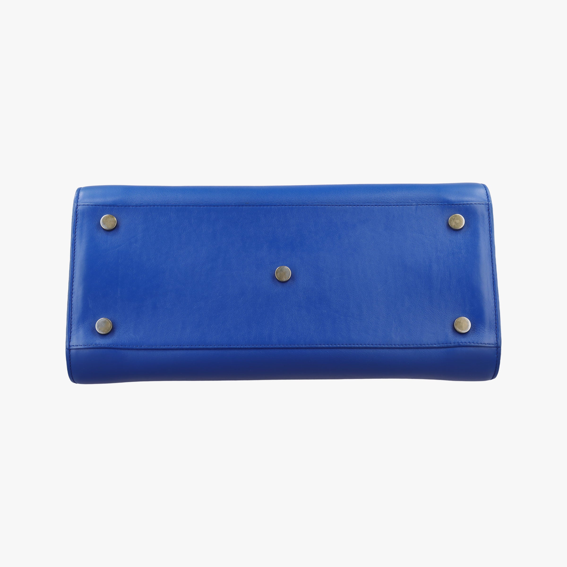 Pre-owned Yves Saint Laurent SAC DE JOUR Blue Leather 355153 shoulderbag | stylenewstar