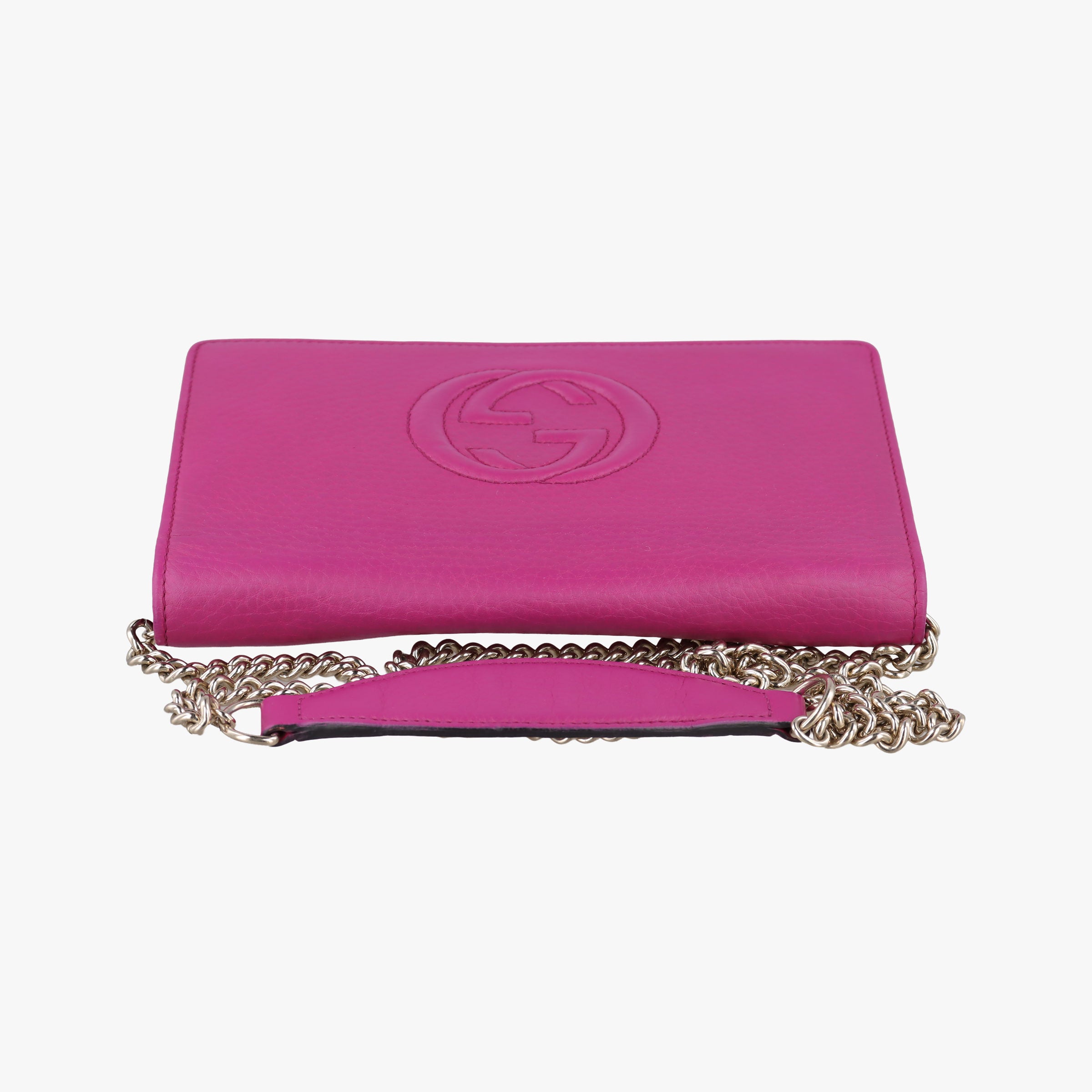 Pre-owned Gucci Soho Rose Leather 407041 shoulderbag | stylenewstar