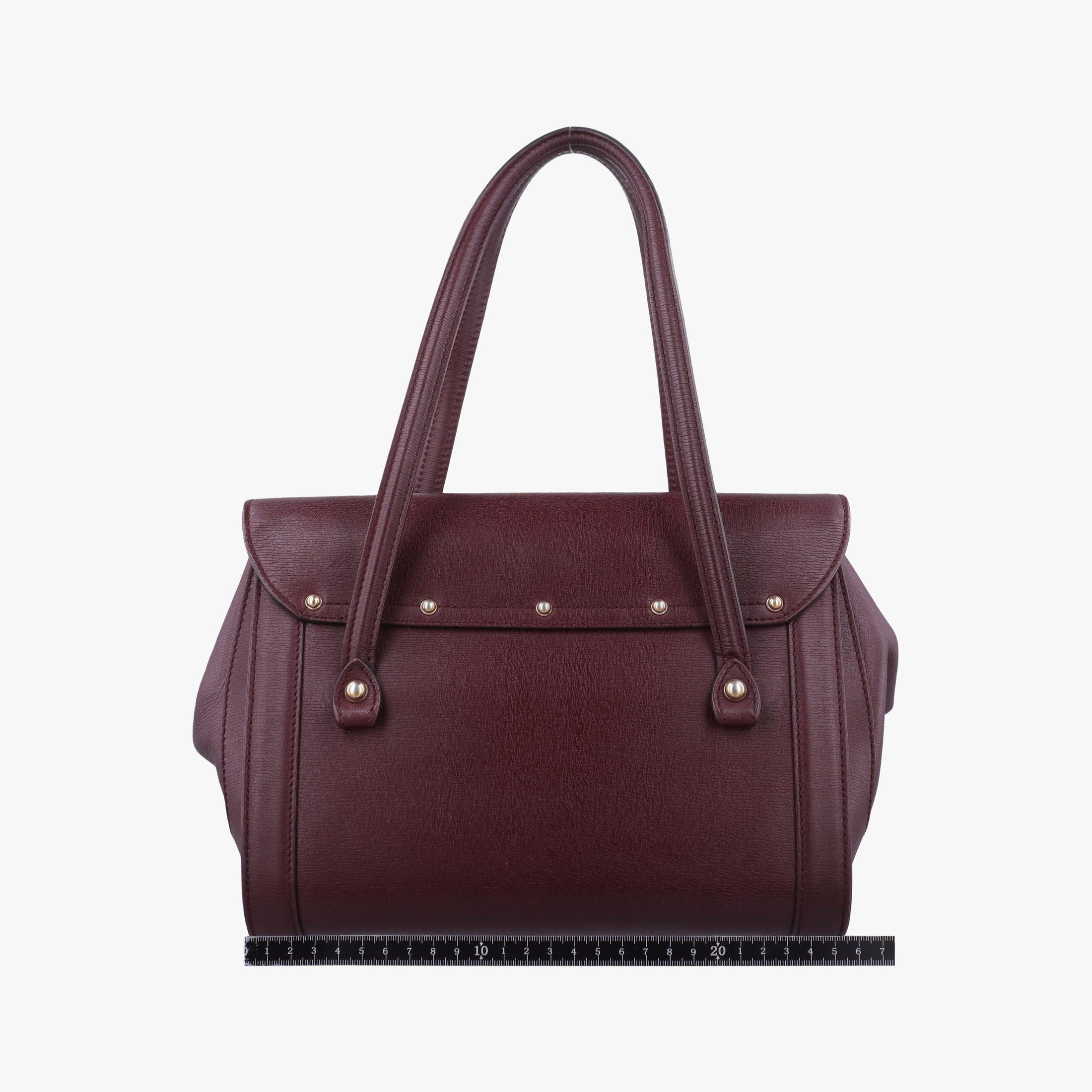 Pre-owned Gucci Bamboo Bullet Burgundy Leather 338989 shoulderbag | stylenewstar