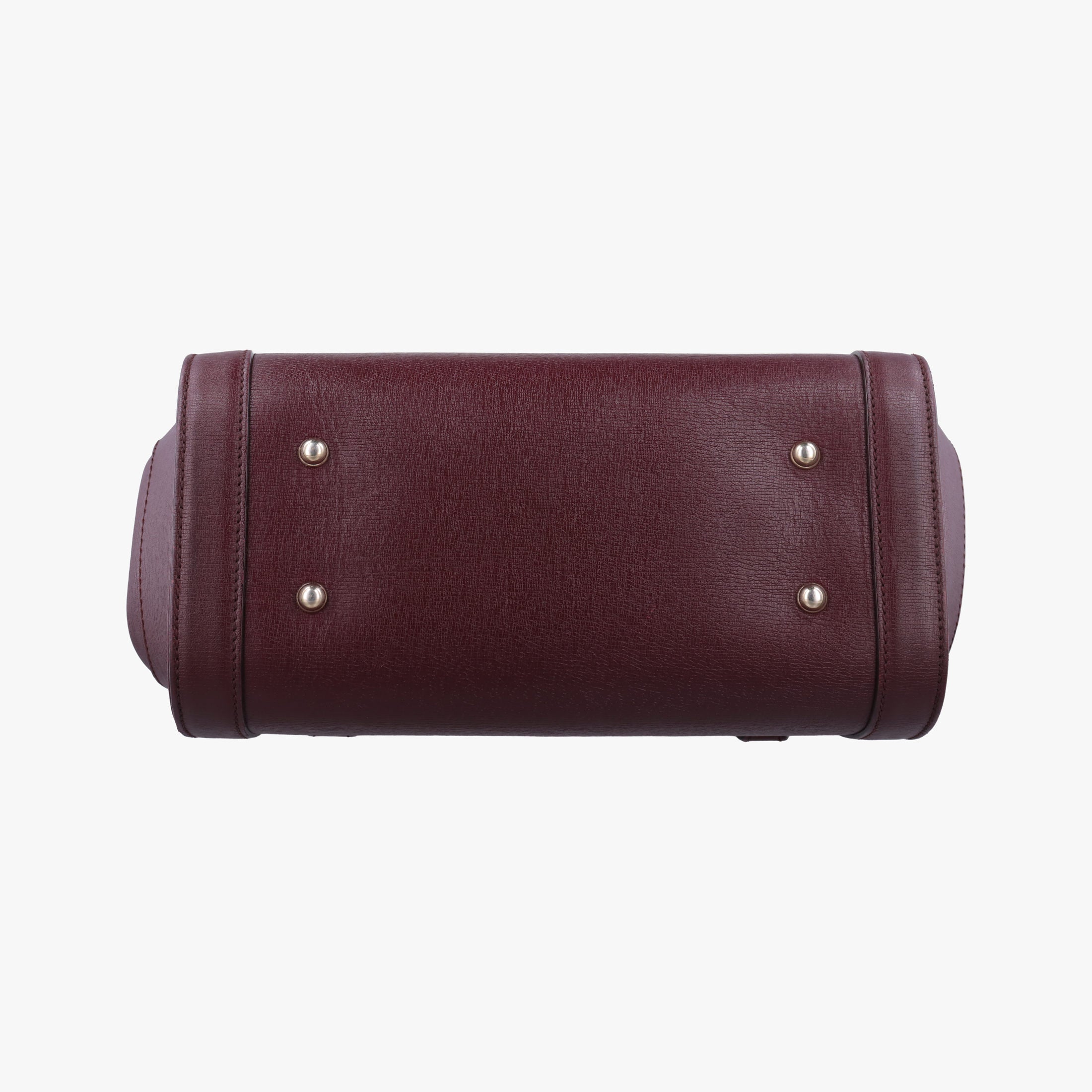 Pre-owned Gucci Bamboo Bullet Burgundy Leather 338989 shoulderbag | stylenewstar