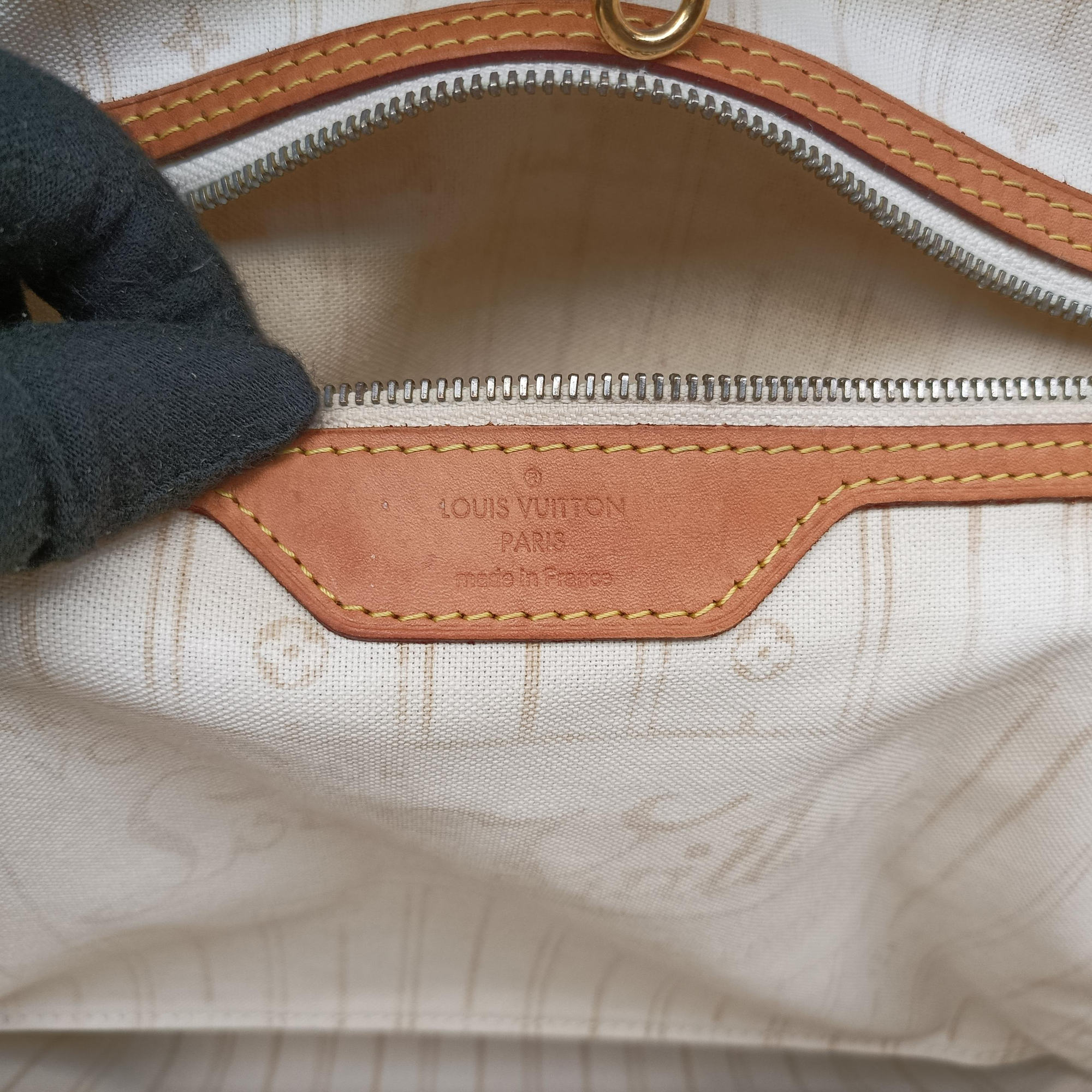 Vintage Louis Vuitton Neverfull MM Azur Damier Canvas N51107 shoulderbag | stylenewstar