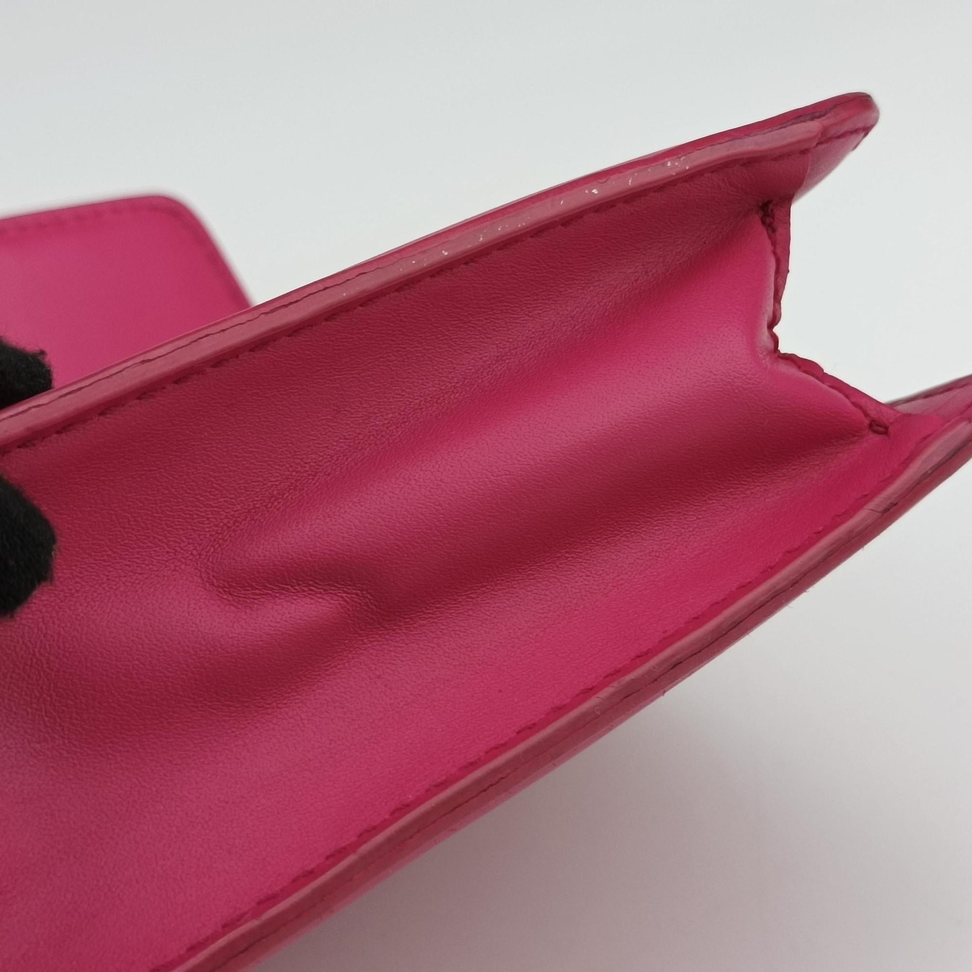 Pre-owned Bvlgari Serpenti Pink Galuchat Skin×Leather  shoulderbag | stylenewstar