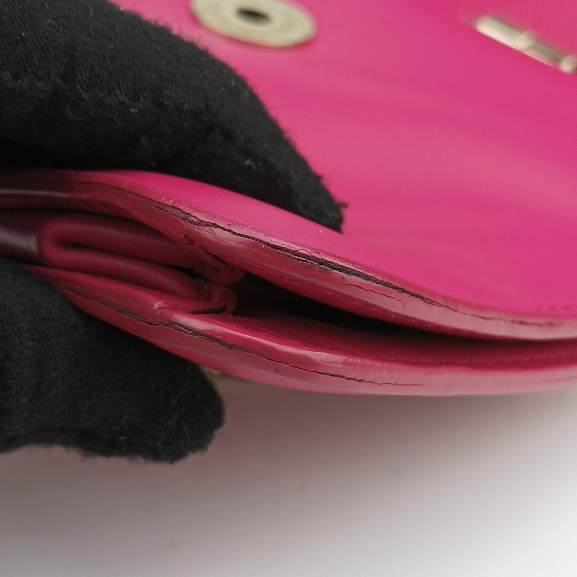 Pre-owned Bvlgari Serpenti Pink Galuchat Skin×Leather  shoulderbag | stylenewstar