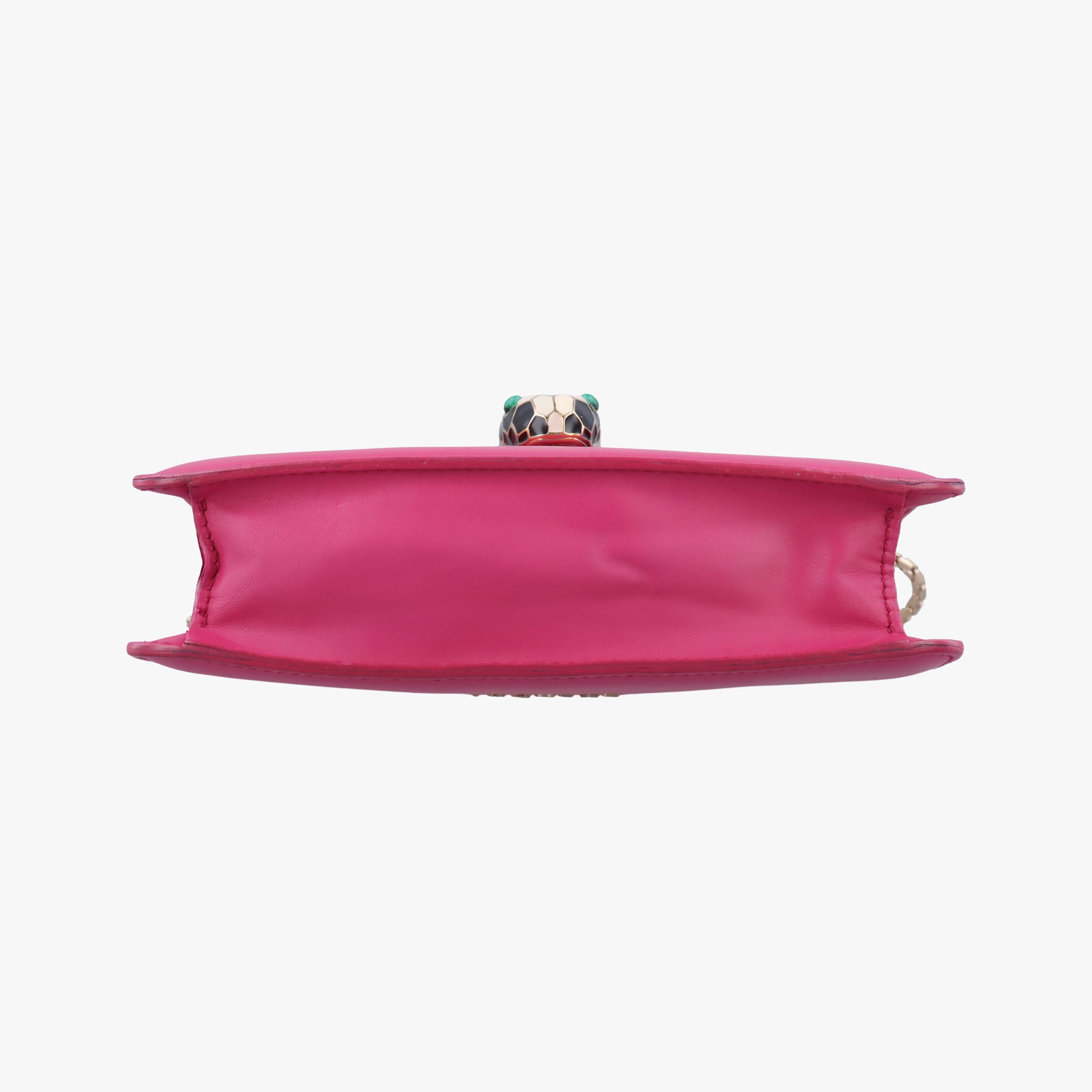 Pre-owned Bvlgari Serpenti Pink Galuchat Skin×Leather  shoulderbag | stylenewstar