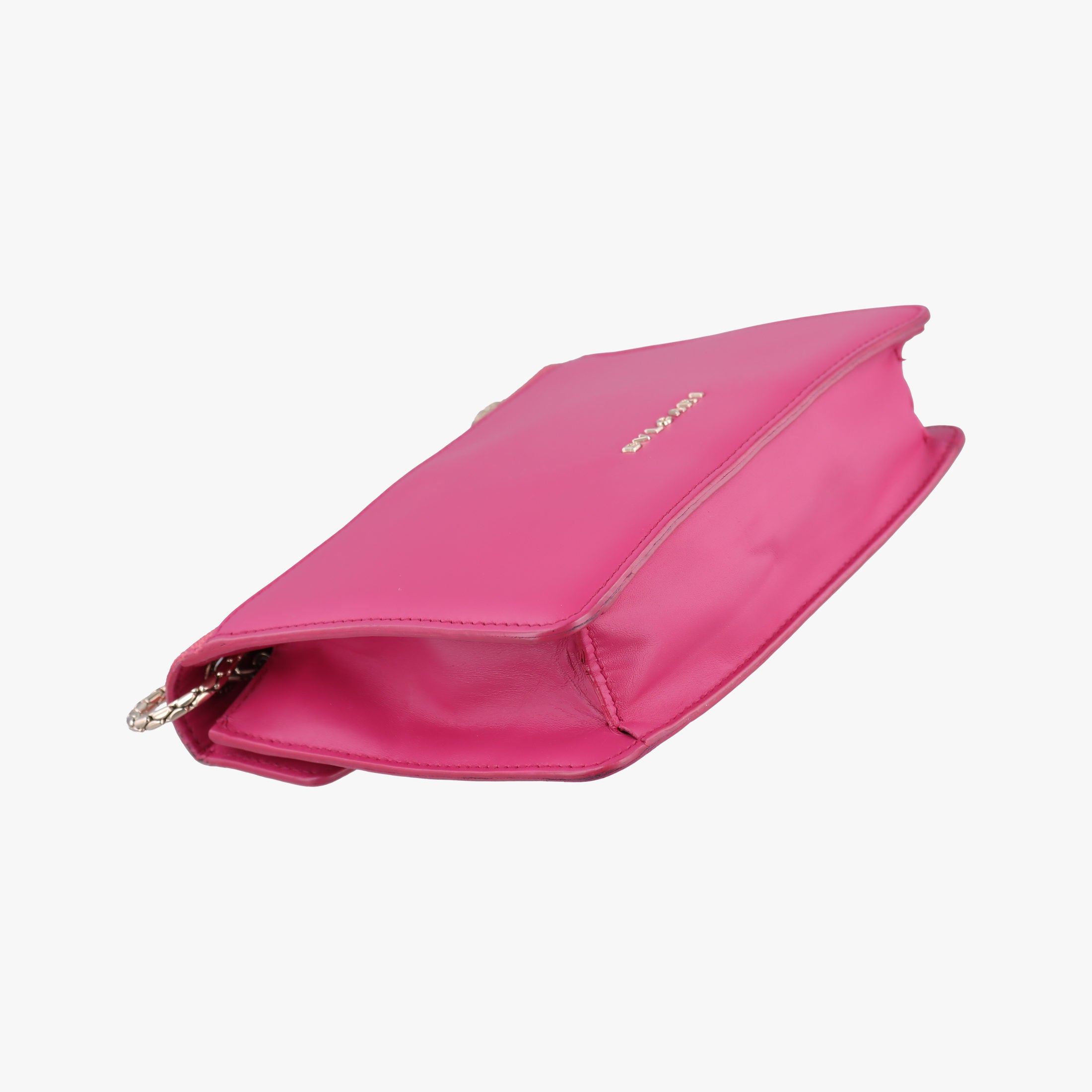 Pre-owned Bvlgari Serpenti Pink Galuchat Skin×Leather  shoulderbag | stylenewstar