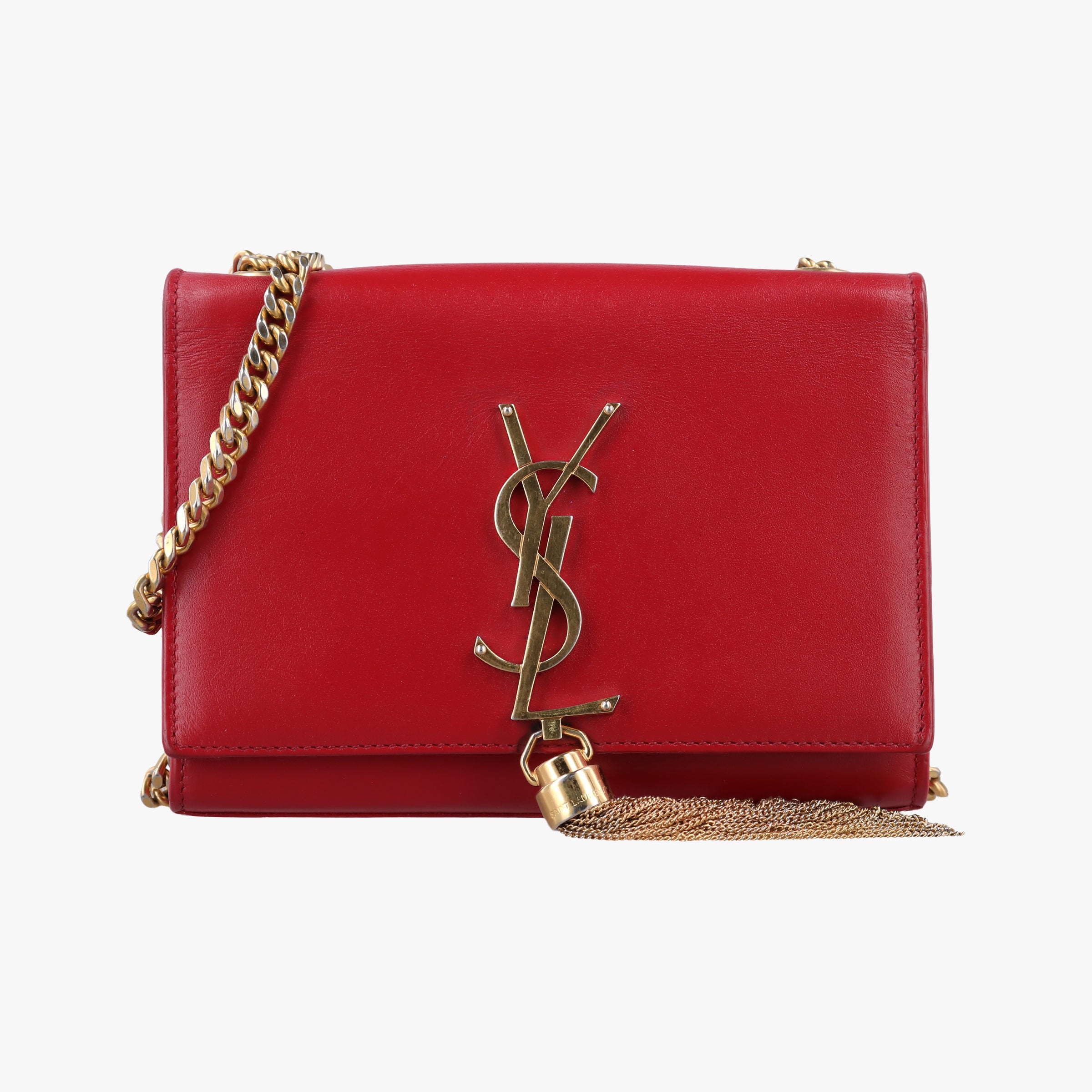 Pre-owned Yves Saint Laurent KATE Red Leather 354120 shoulderbag | stylenewstar