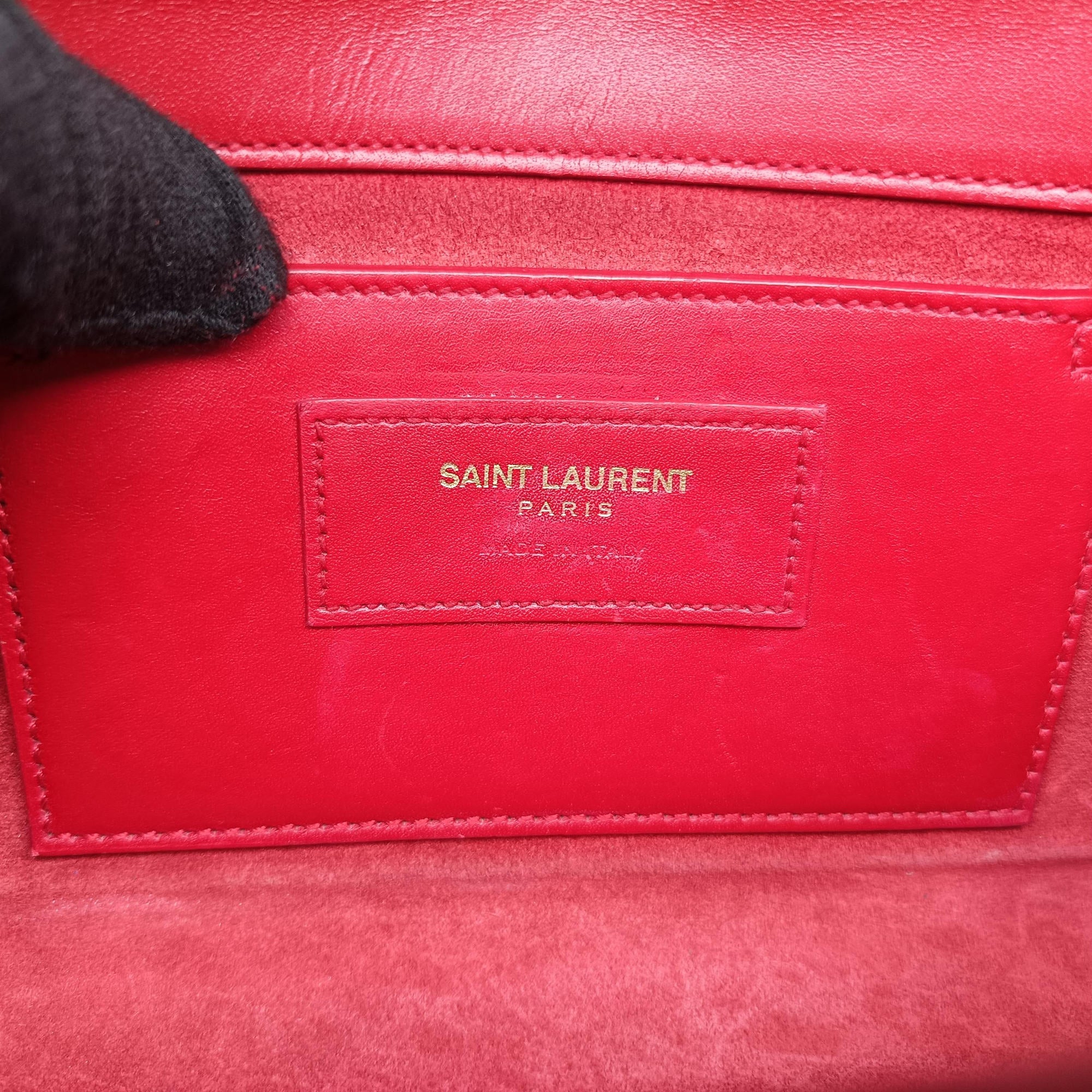 Pre-owned Yves Saint Laurent KATE Red Leather 354120 shoulderbag | stylenewstar
