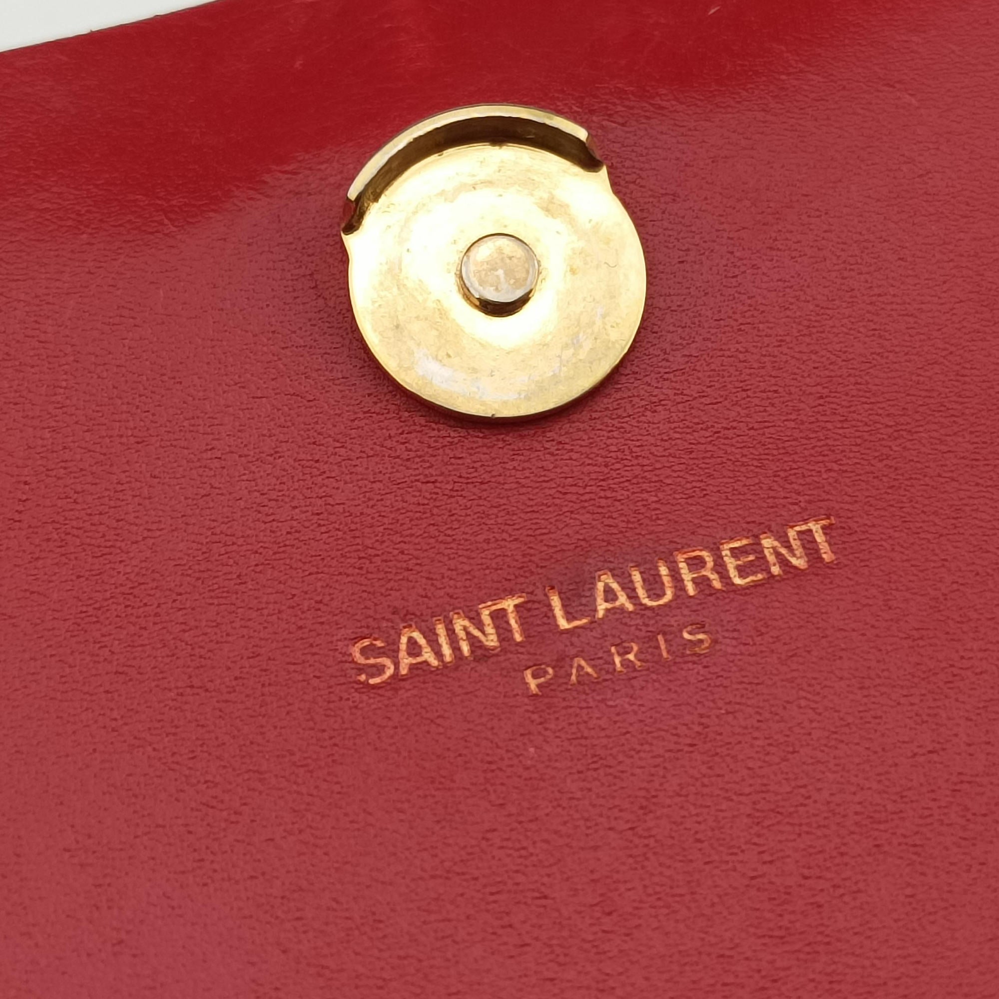Pre-owned Yves Saint Laurent KATE Red Leather 354120 shoulderbag | stylenewstar