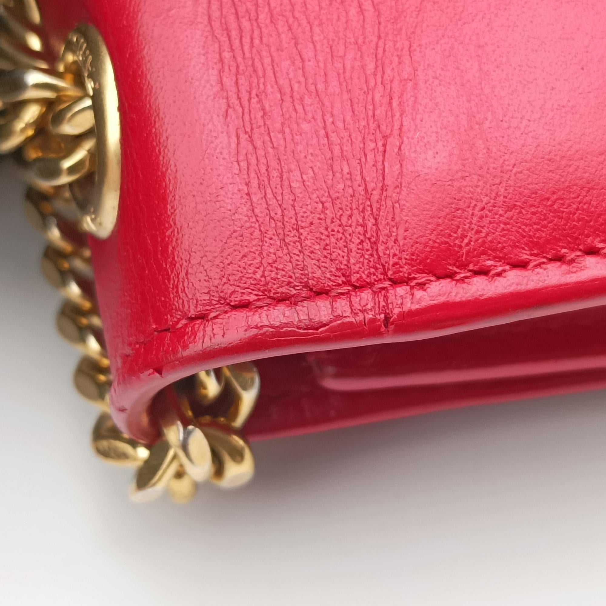 Pre-owned Yves Saint Laurent KATE Red Leather 354120 shoulderbag | stylenewstar