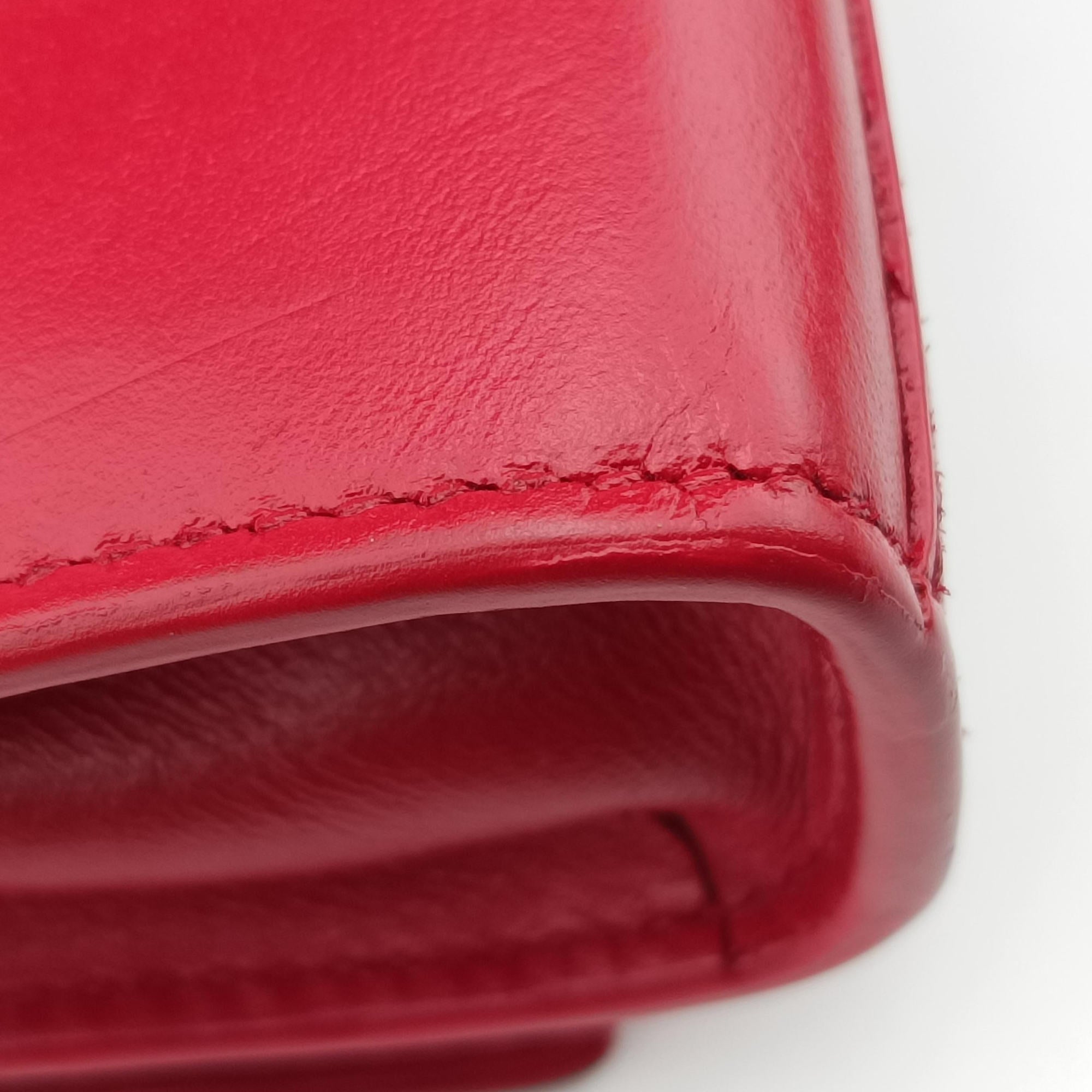 Pre-owned Yves Saint Laurent KATE Red Leather 354120 shoulderbag | stylenewstar