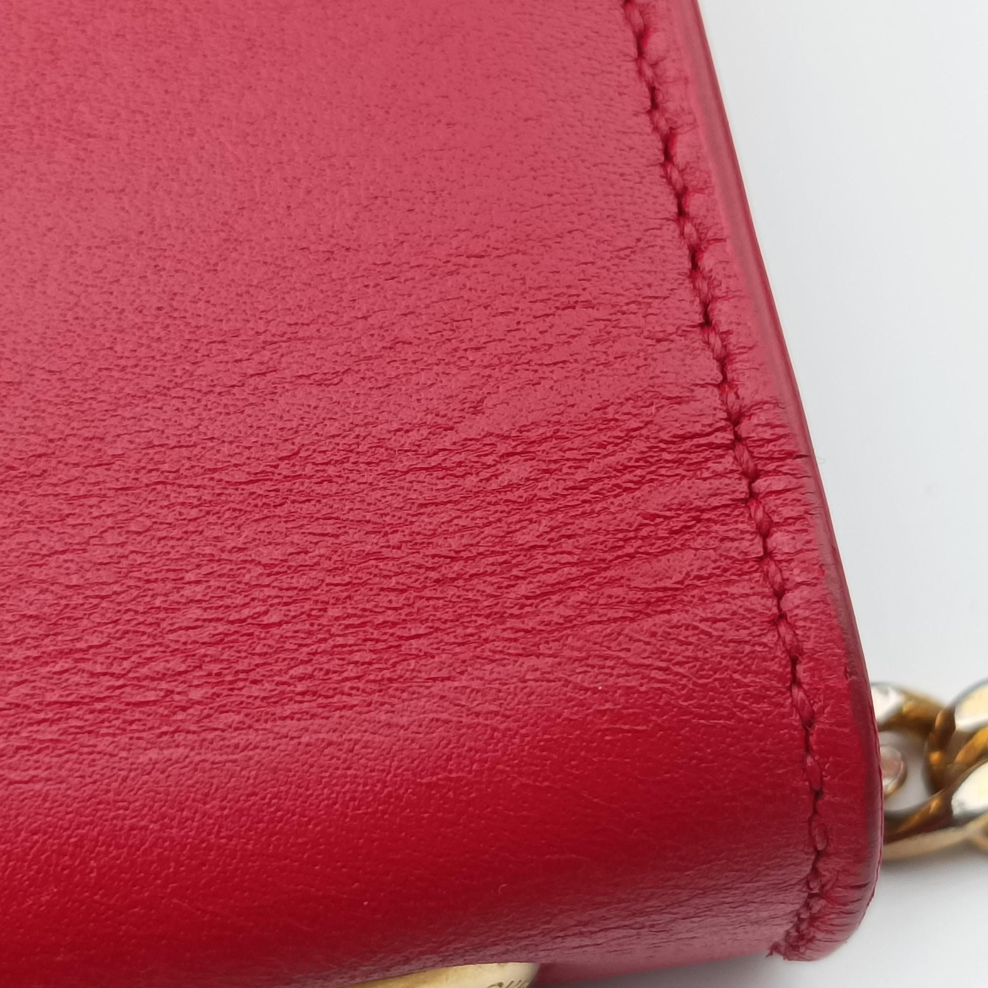 Pre-owned Yves Saint Laurent KATE Red Leather 354120 shoulderbag | stylenewstar