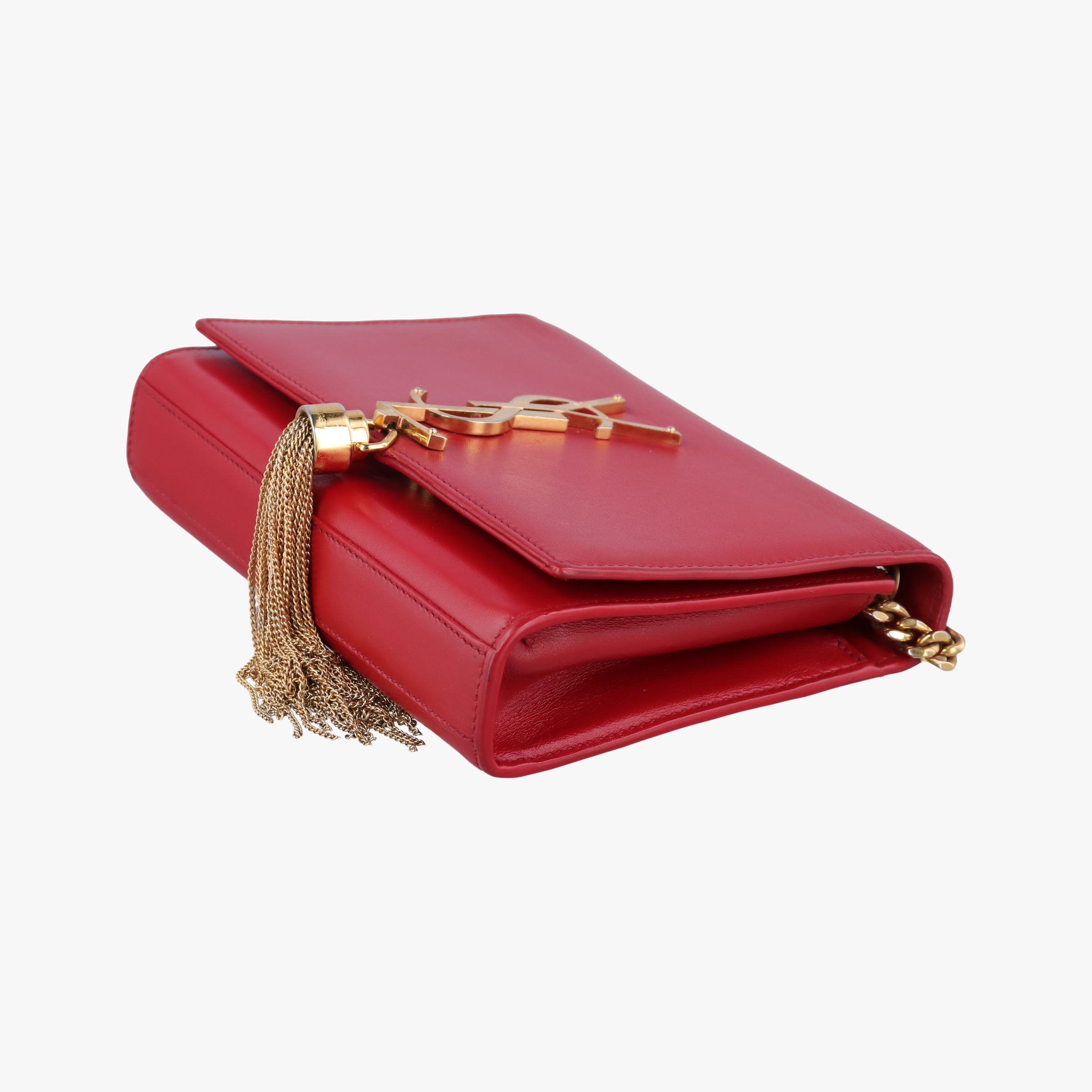 Pre-owned Yves Saint Laurent KATE Red Leather 354120 shoulderbag | stylenewstar