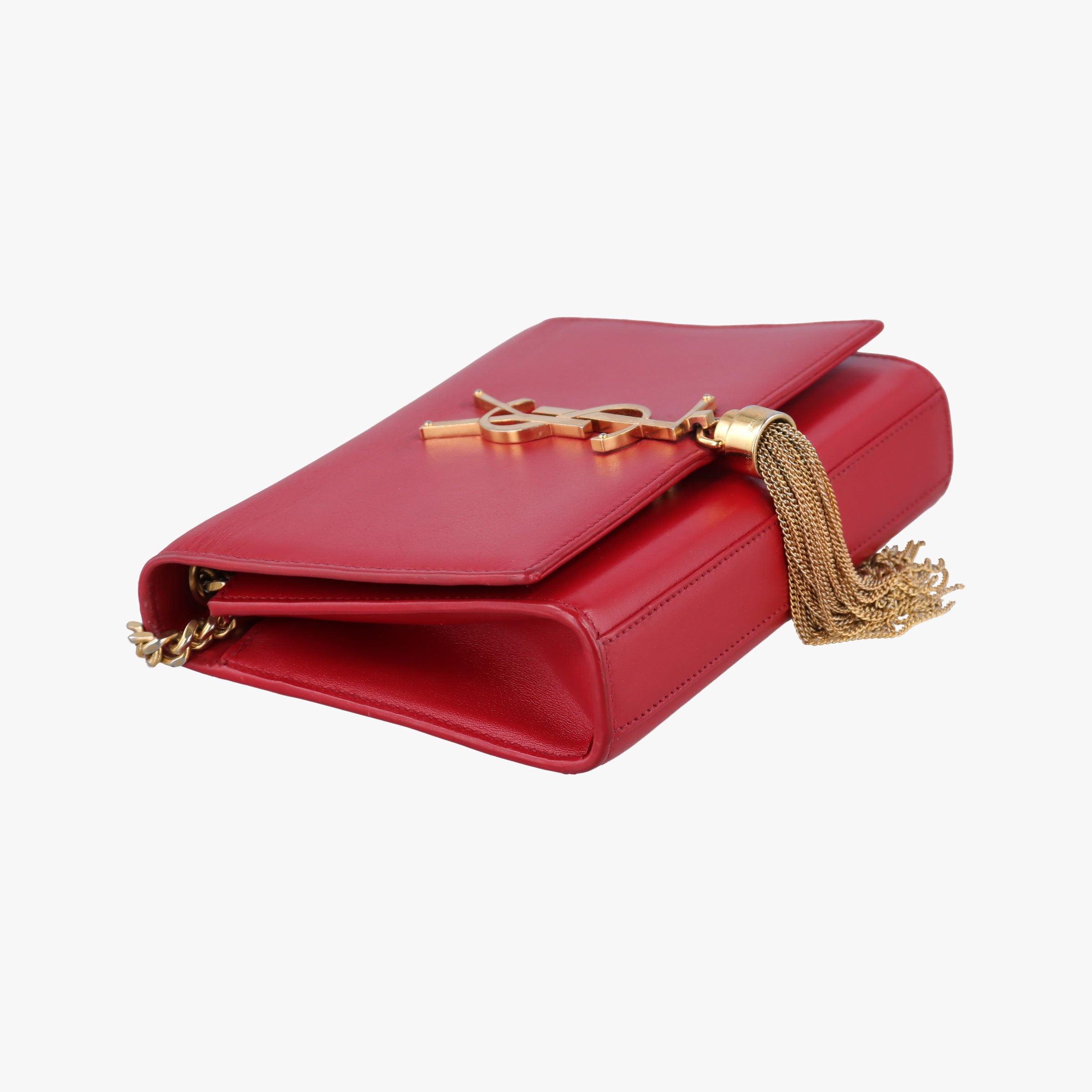 Pre-owned Yves Saint Laurent KATE Red Leather 354120 shoulderbag | stylenewstar