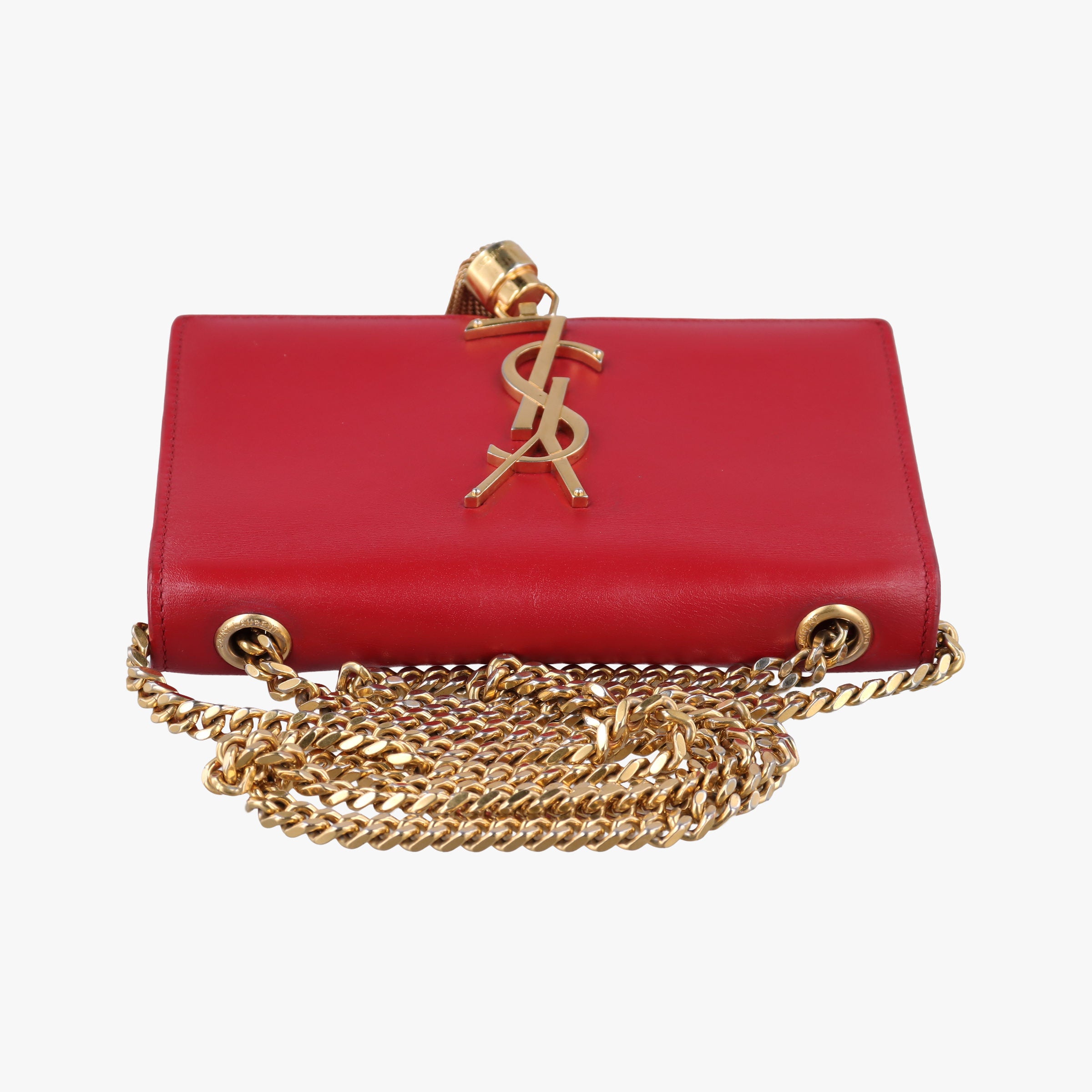Pre-owned Yves Saint Laurent KATE Red Leather 354120 shoulderbag | stylenewstar