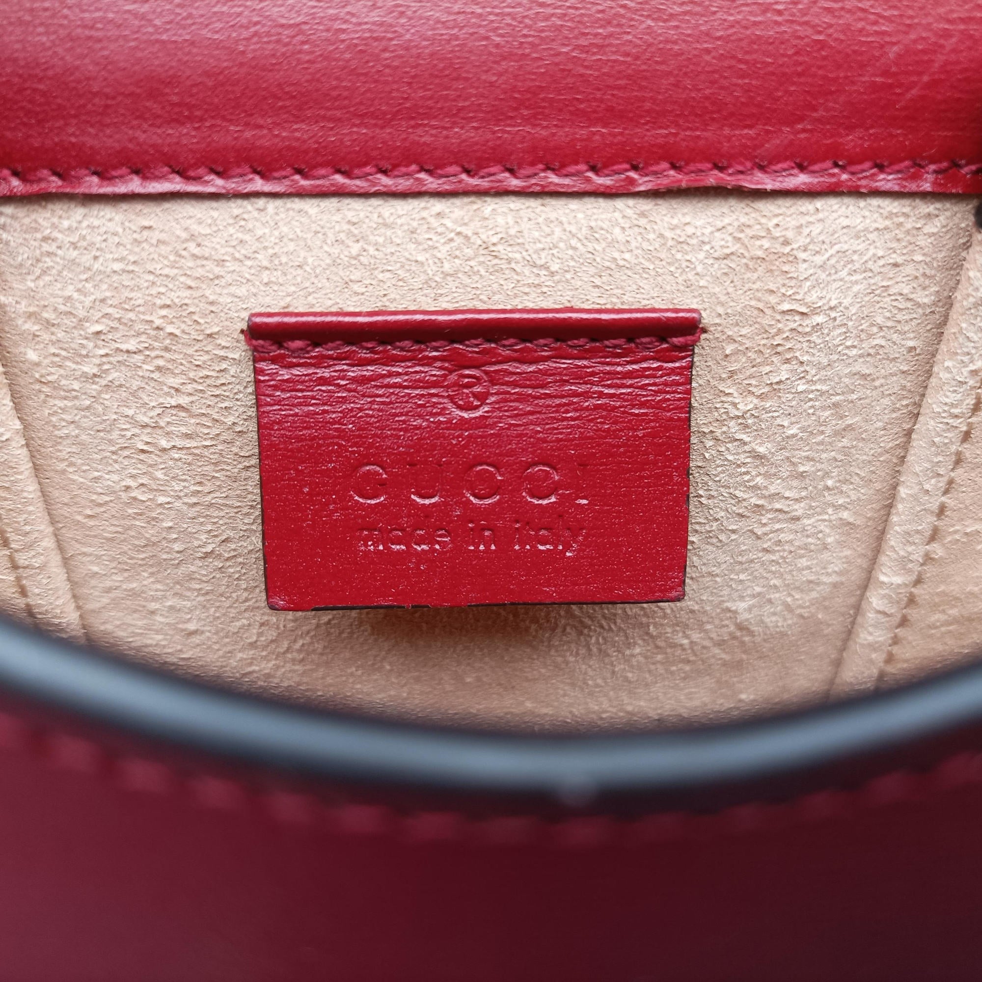 Secondhand Gucci Horsebit 1955 Red Leather 625615 shoulderbag | stylenewstar