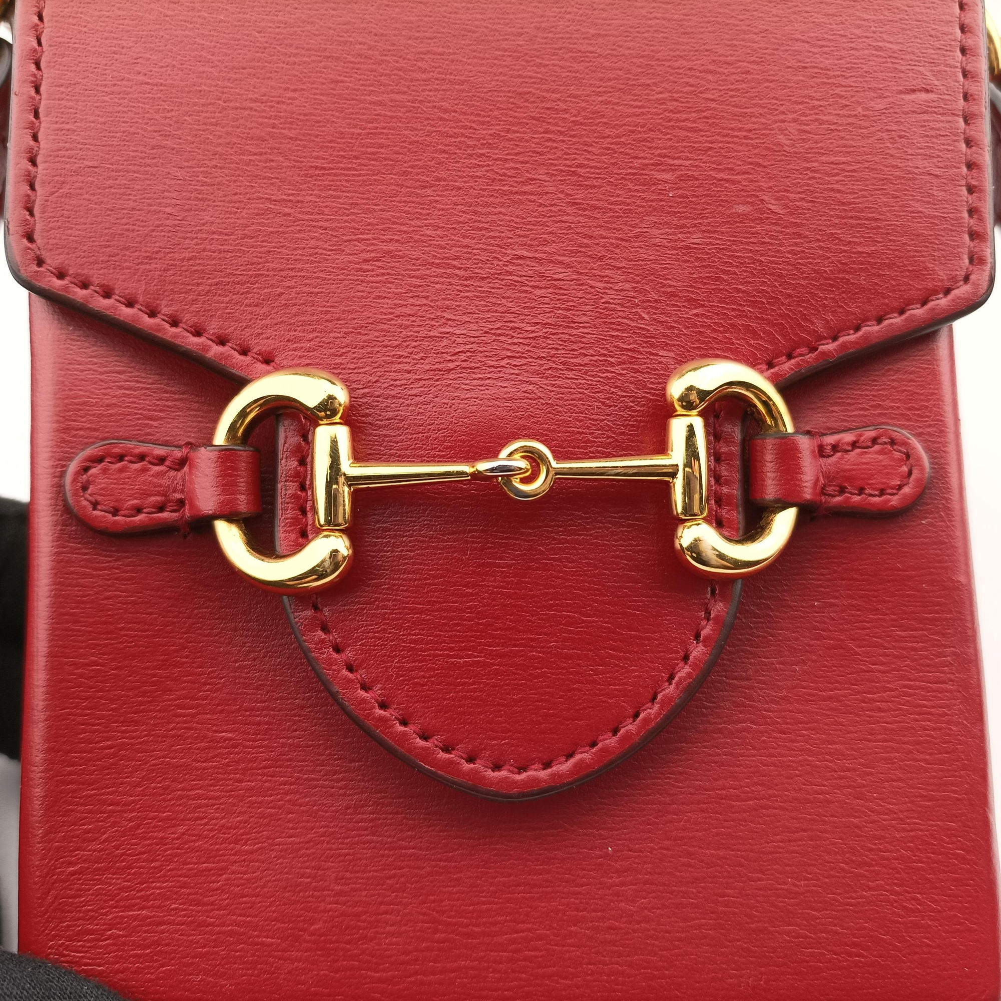 Secondhand Gucci Horsebit 1955 Red Leather 625615 shoulderbag | stylenewstar