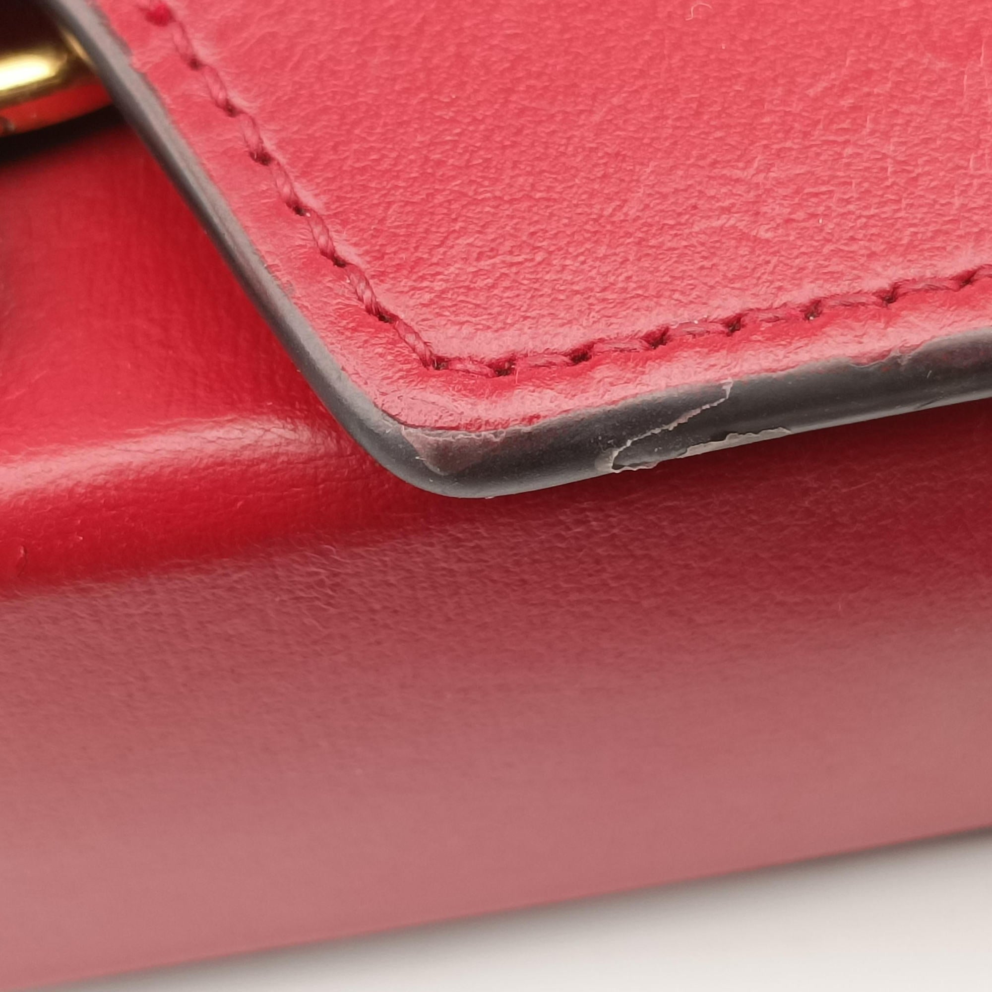 Secondhand Gucci Horsebit 1955 Red Leather 625615 shoulderbag | stylenewstar