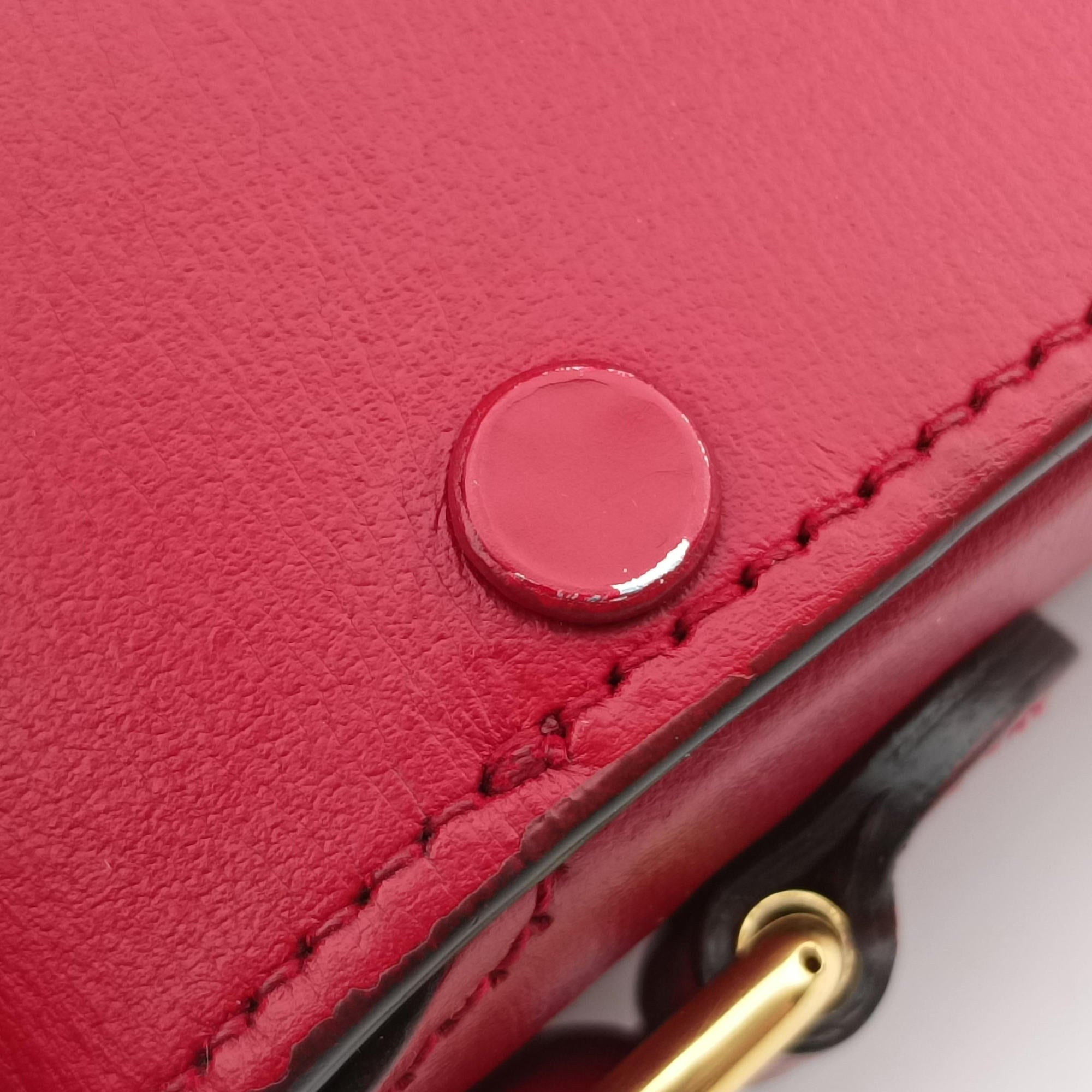 Secondhand Gucci Horsebit 1955 Red Leather 625615 shoulderbag | stylenewstar