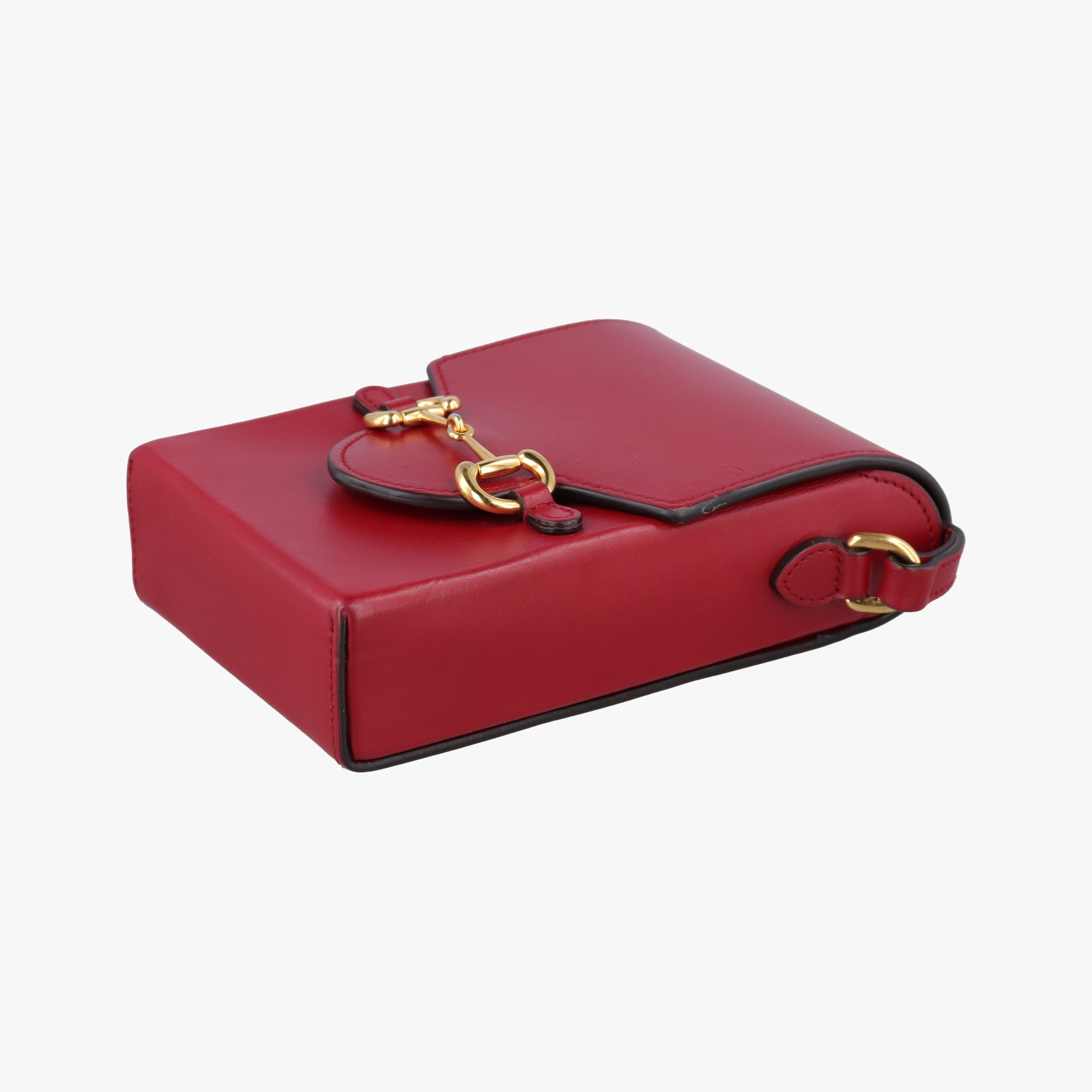 Secondhand Gucci Horsebit 1955 Red Leather 625615 shoulderbag | stylenewstar