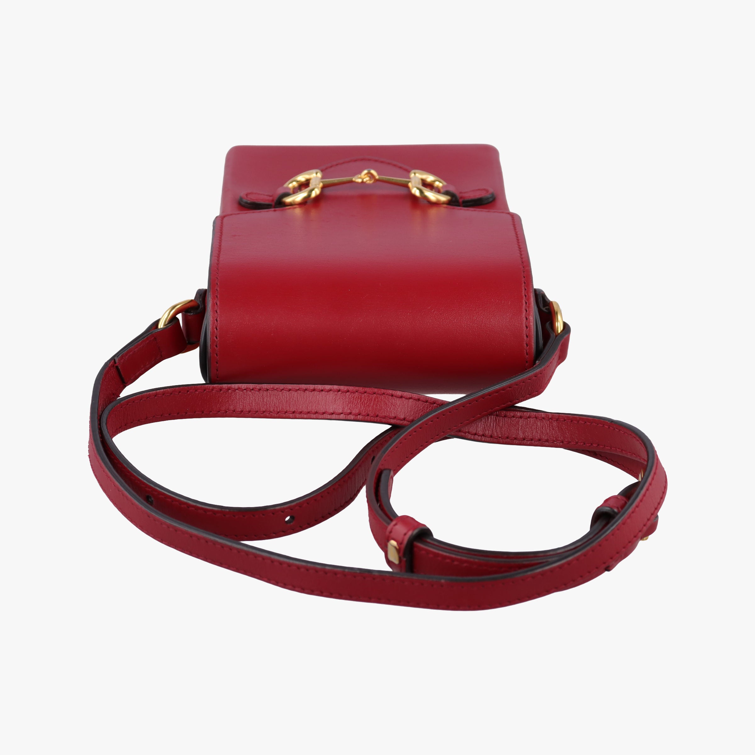 Secondhand Gucci Horsebit 1955 Red Leather 625615 shoulderbag | stylenewstar