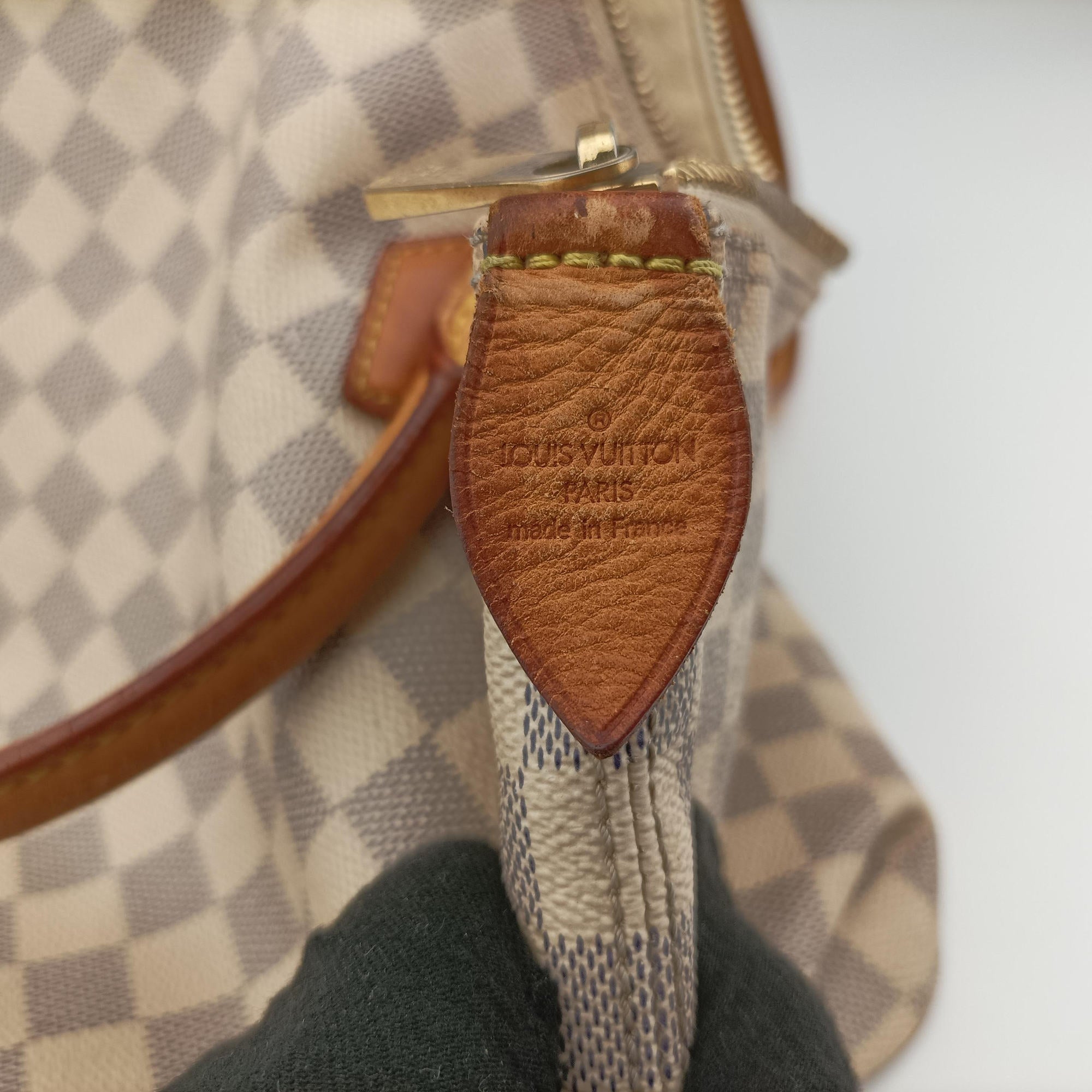 Pre-owned Louis Vuitton SALEYA MM AZUR Damier Canvas N51185 shoulderbag | stylenewstar