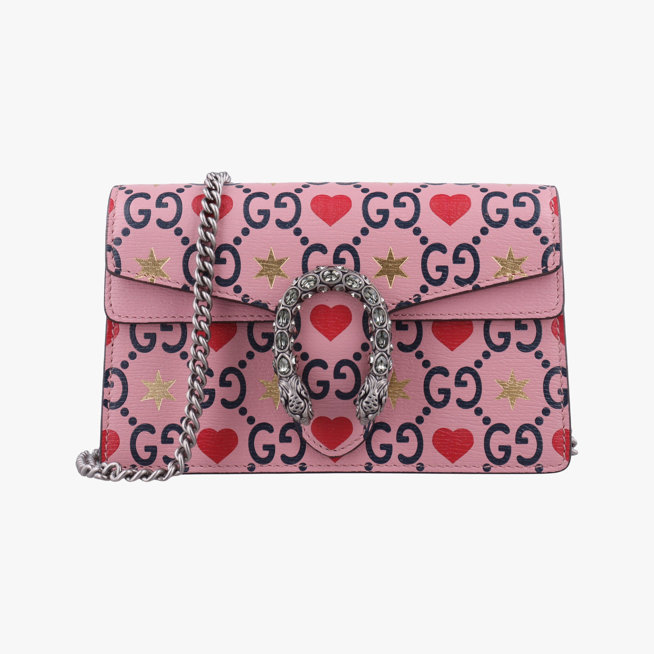 Pre-owned Gucci Dionysus Pink×multi Leather 476432 shoulderbag | stylenewstar