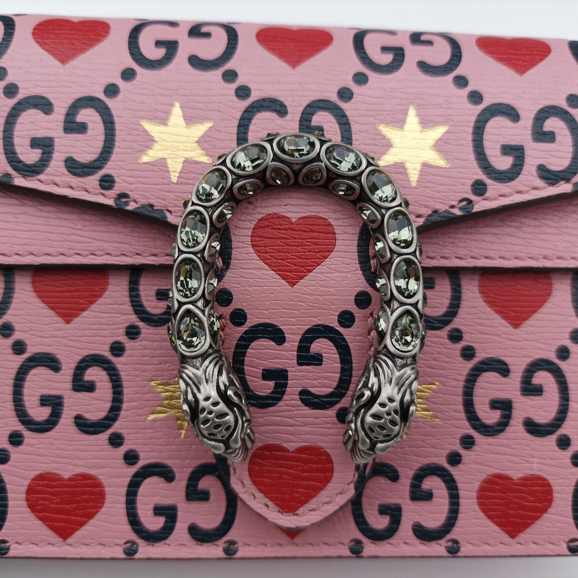 Pre-owned Gucci Dionysus Pink×multi Leather 476432 shoulderbag | stylenewstar