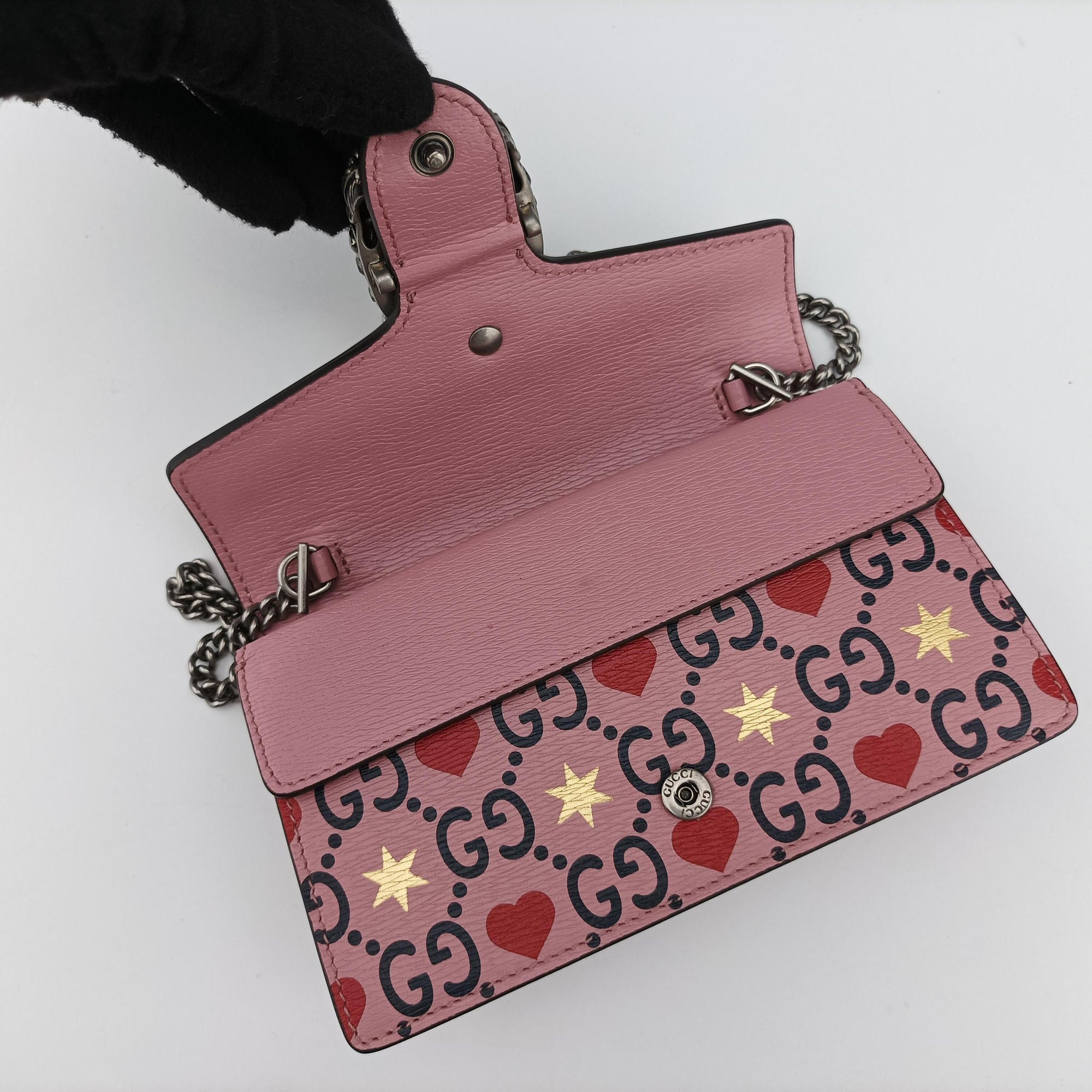 Pre-owned Gucci Dionysus Pink×multi Leather 476432 shoulderbag | stylenewstar