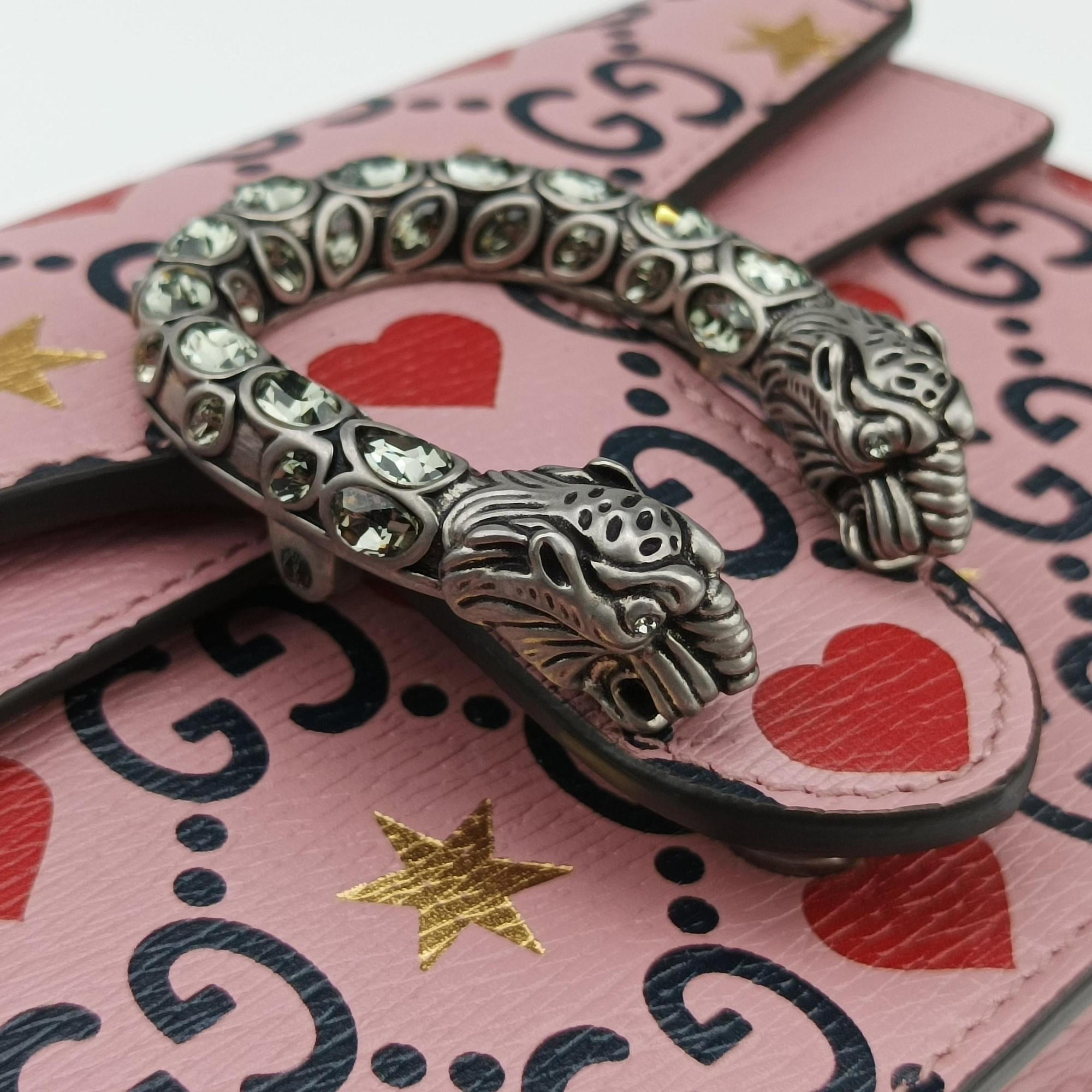 Pre-owned Gucci Dionysus Pink×multi Leather 476432 shoulderbag | stylenewstar