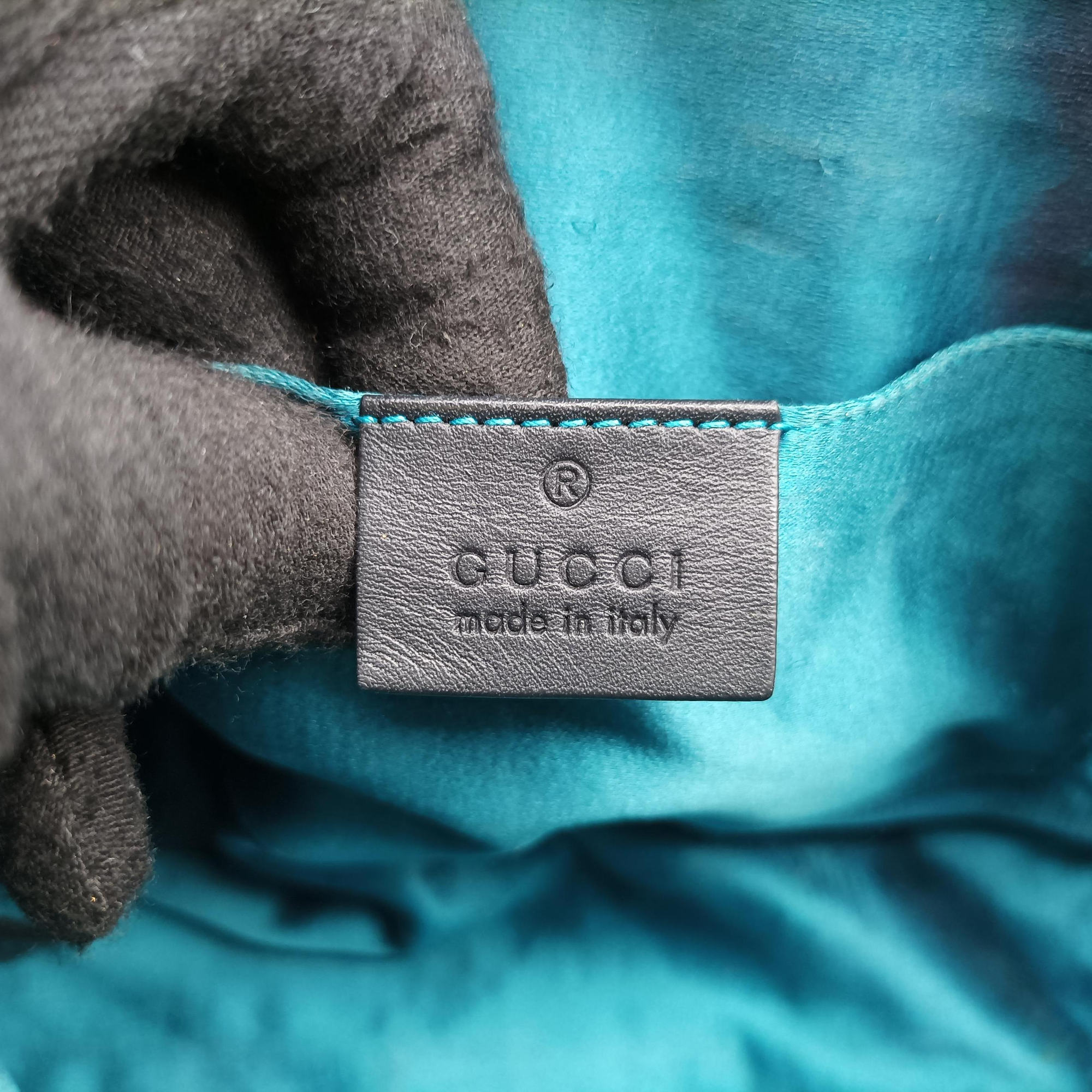 Pre-owned Gucci Ophidia Red suede×leather 449621 shoulderbag | stylenewstar