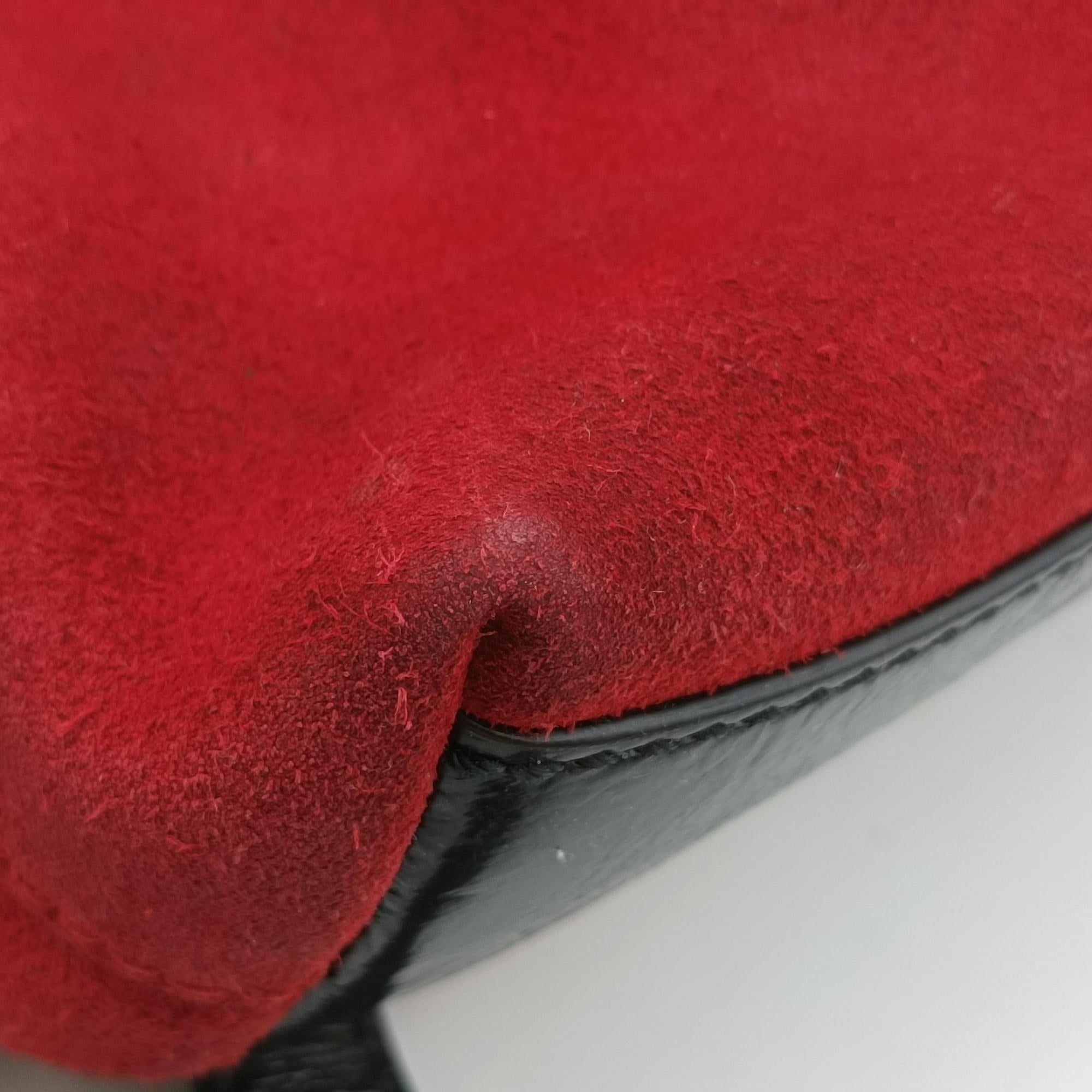 Pre-owned Gucci Ophidia Red suede×leather 449621 shoulderbag | stylenewstar