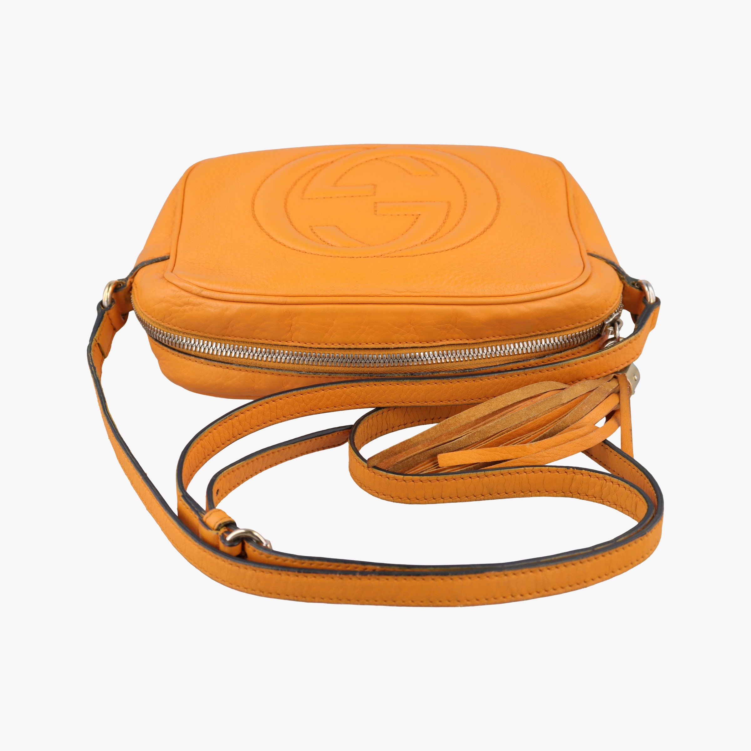Pre-owned Gucci Soho Orange Leather 308364 shoulderbag | stylenewstar