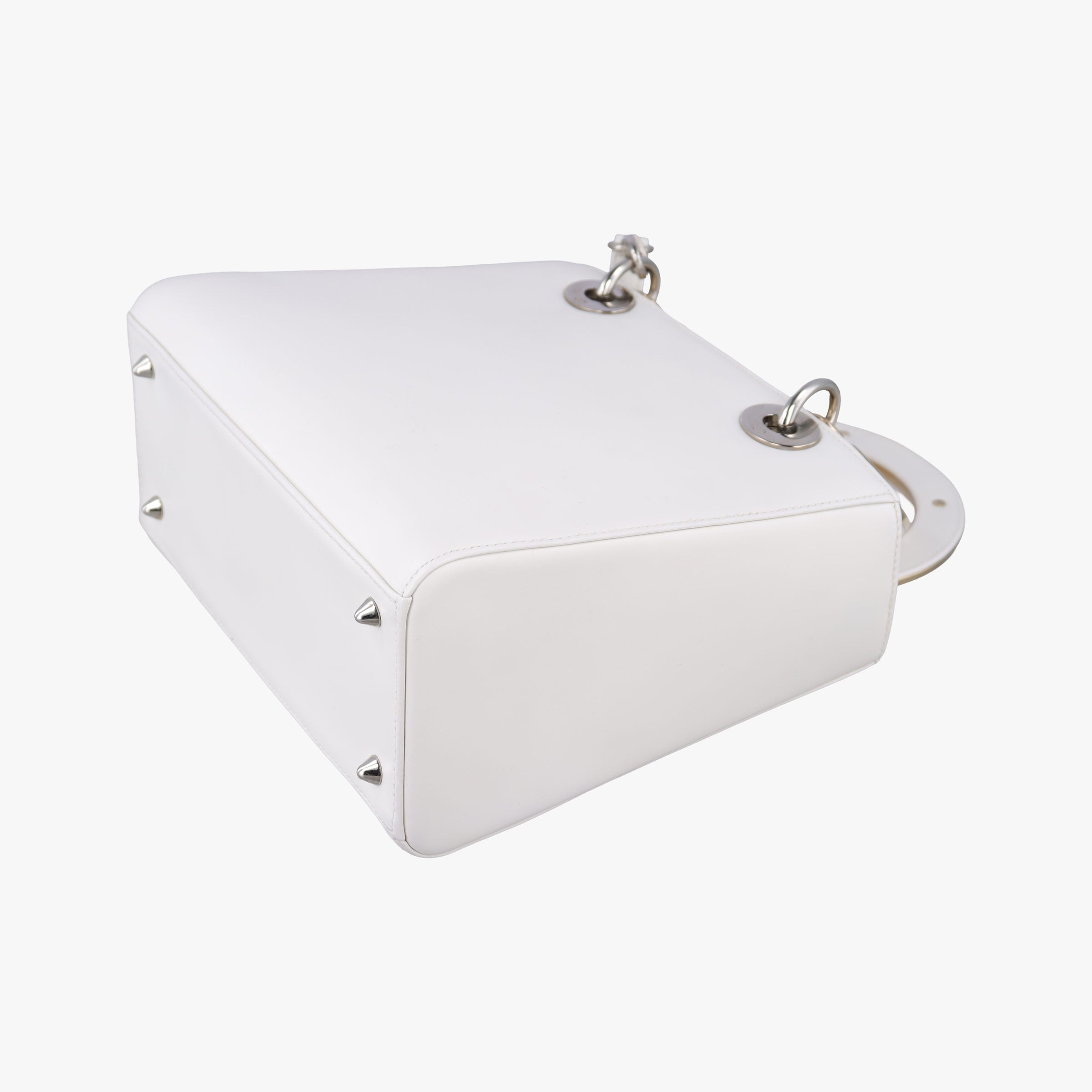 Secondhand Christian Dior Lady Dior White×Multicolour Leather  shoulderbag | stylenewstar