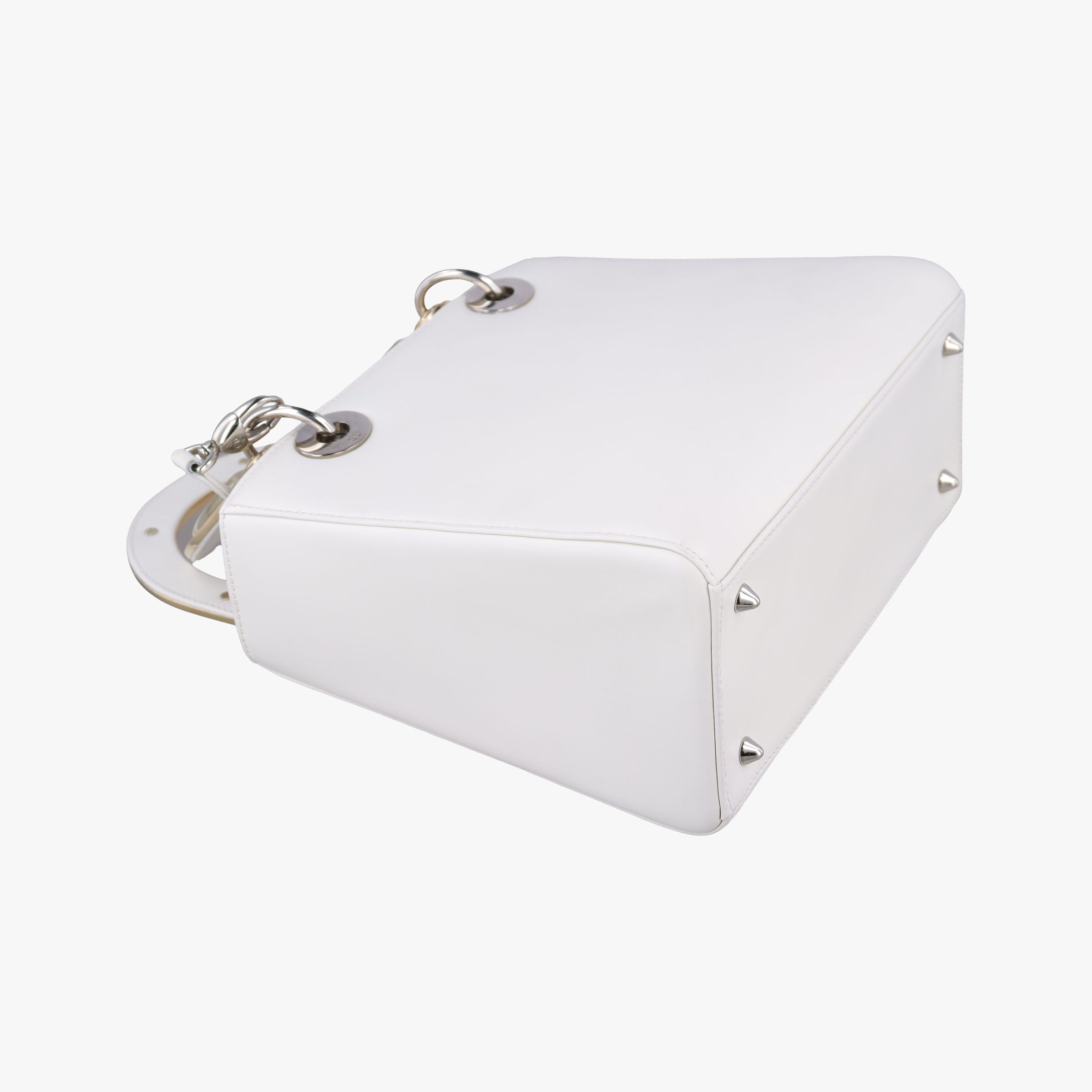 Secondhand Christian Dior Lady Dior White×Multicolour Leather  shoulderbag | stylenewstar
