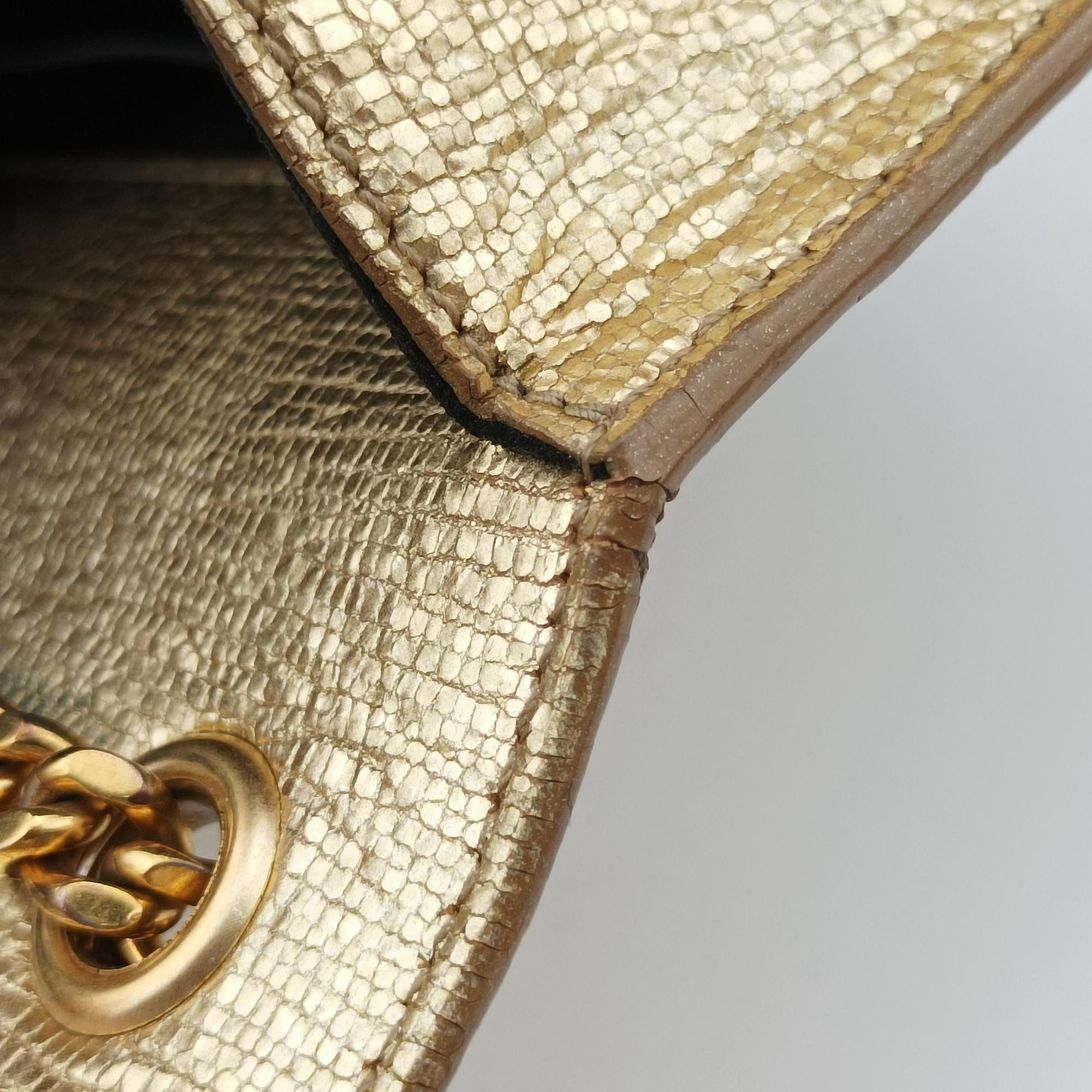 Secondhand Yves Saint Laurent KATE Golden Leather 326076 shoulderbag | stylenewstar