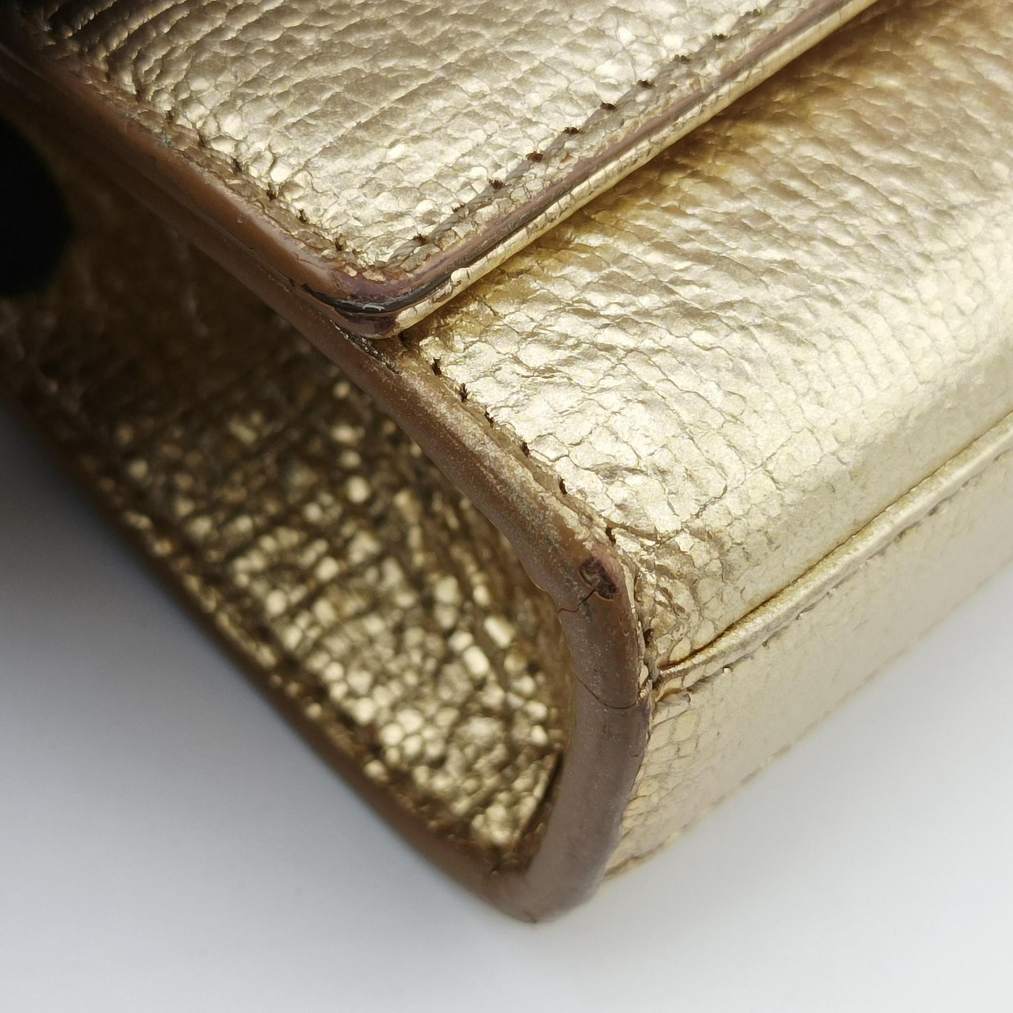Secondhand Yves Saint Laurent KATE Golden Leather 326076 shoulderbag | stylenewstar