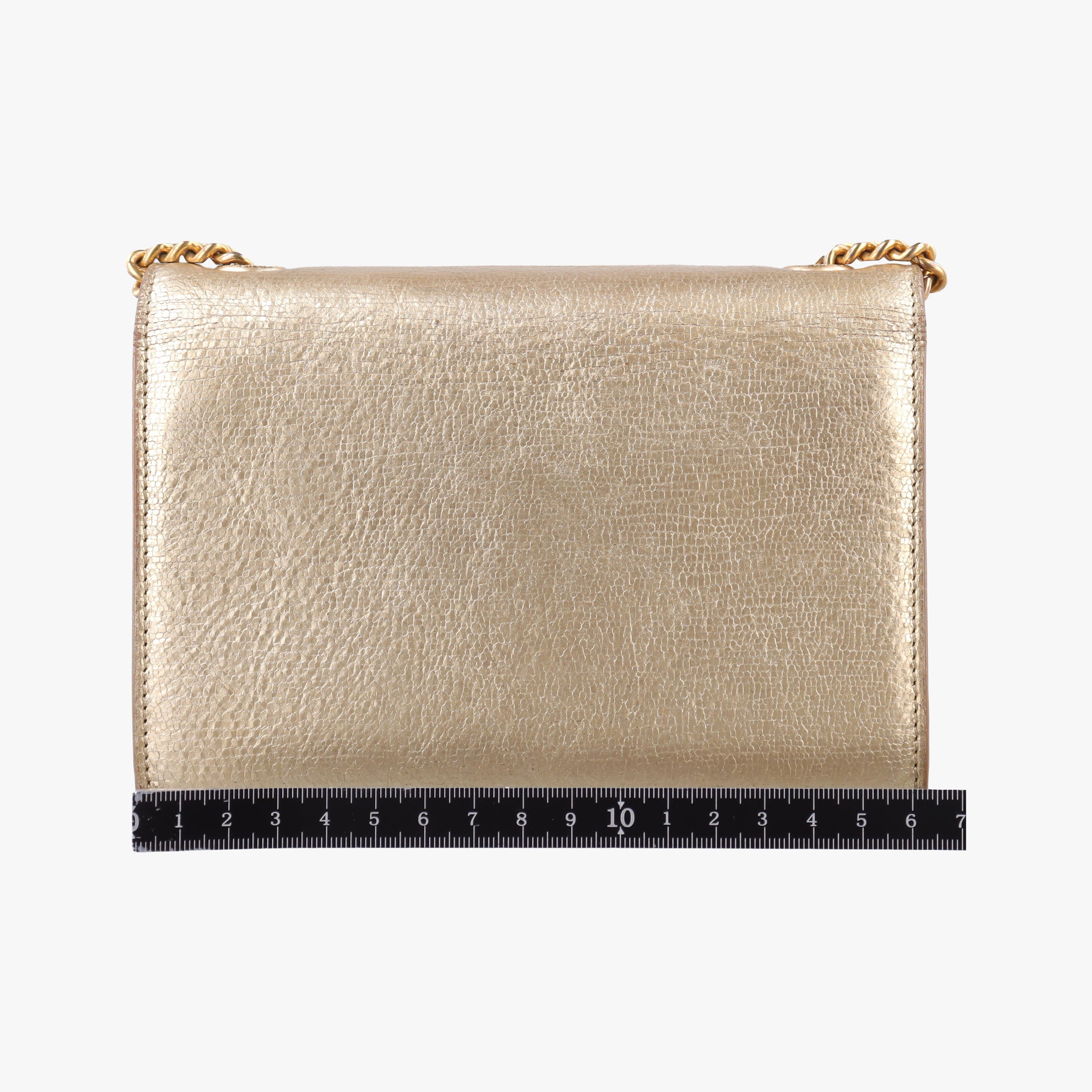 Secondhand Yves Saint Laurent KATE Golden Leather 326076 shoulderbag | stylenewstar