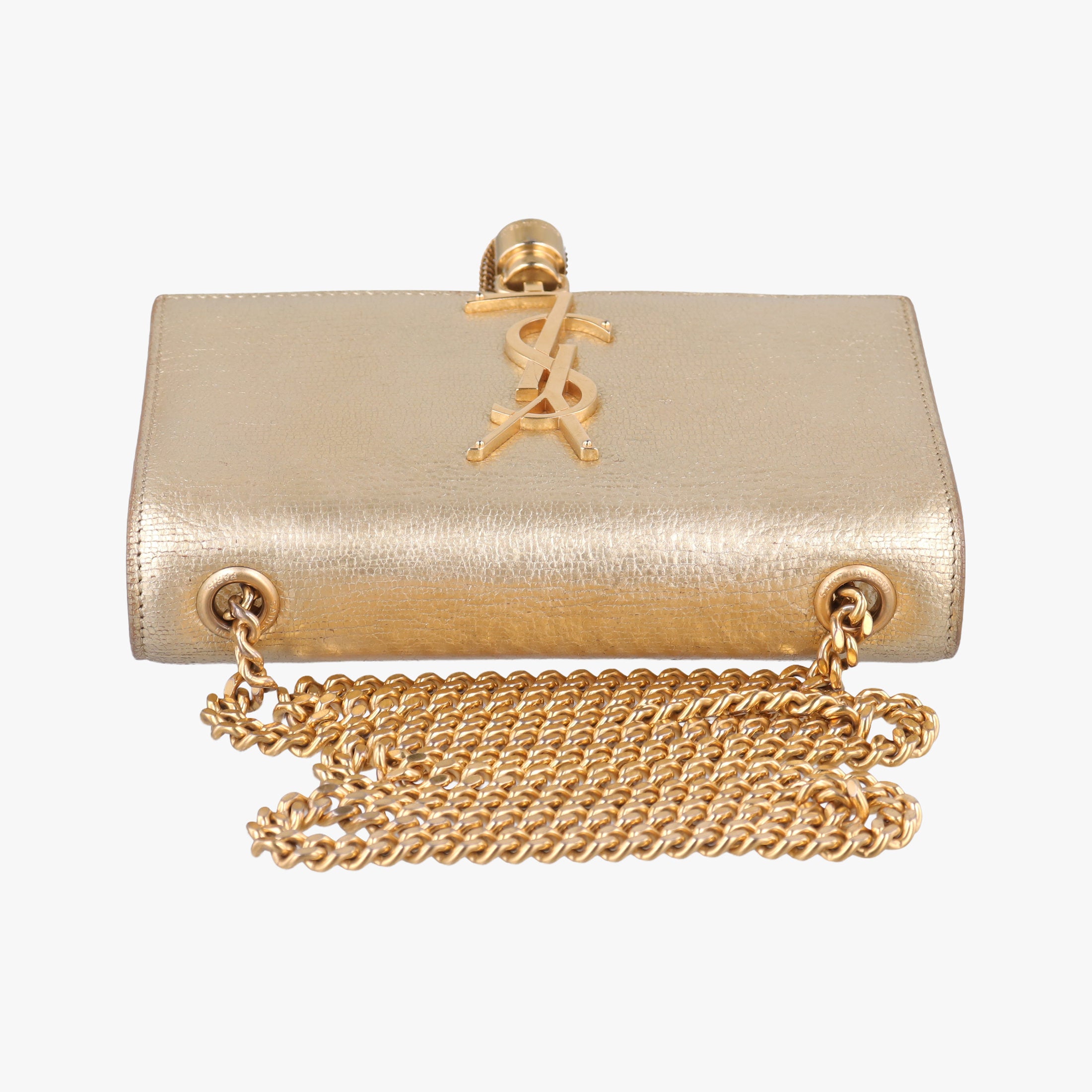 Secondhand Yves Saint Laurent KATE Golden Leather 326076 shoulderbag | stylenewstar