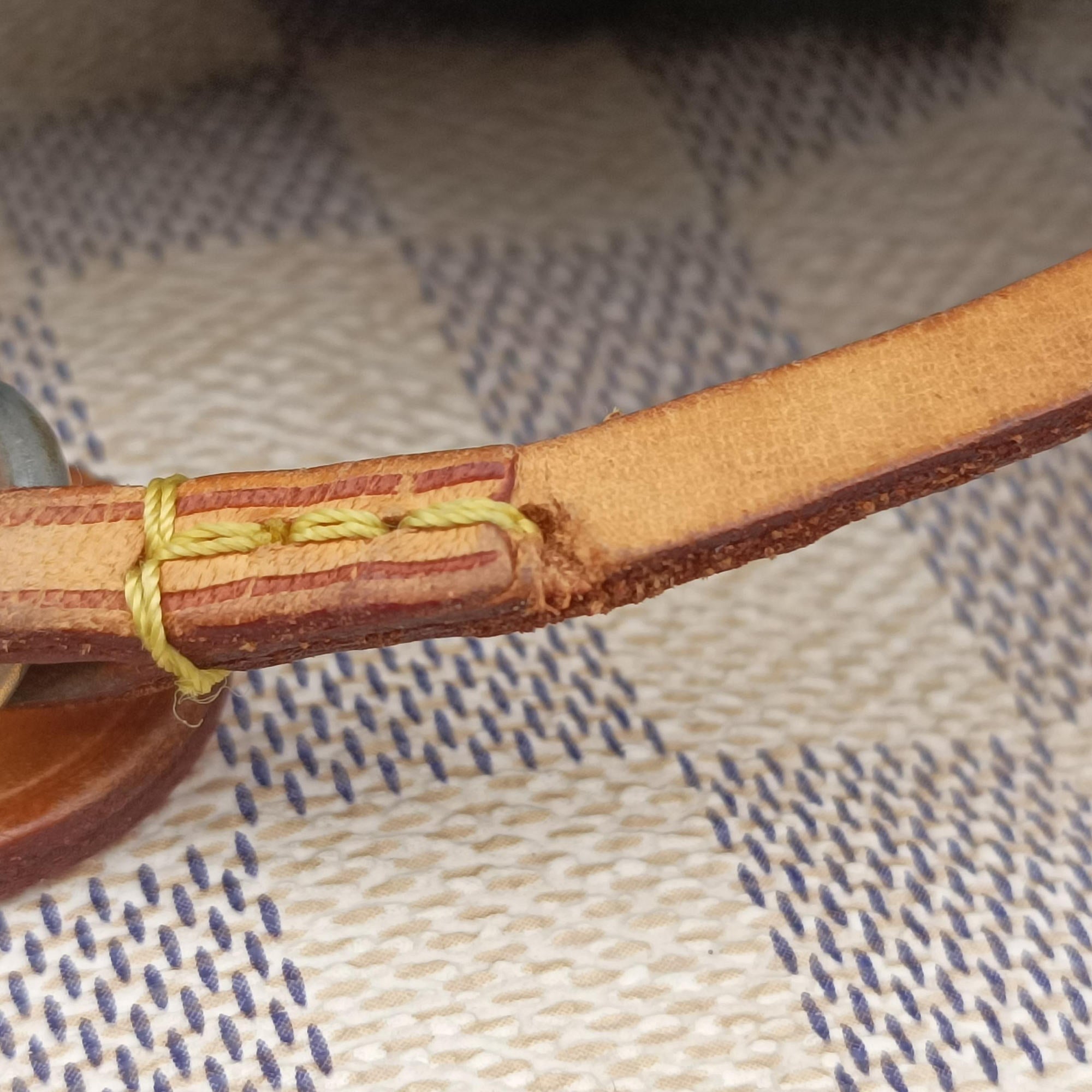 Secondhand Louis Vuitton Neverfull MM Azur Damier Canvas N51107 shoulderbag | stylenewstar