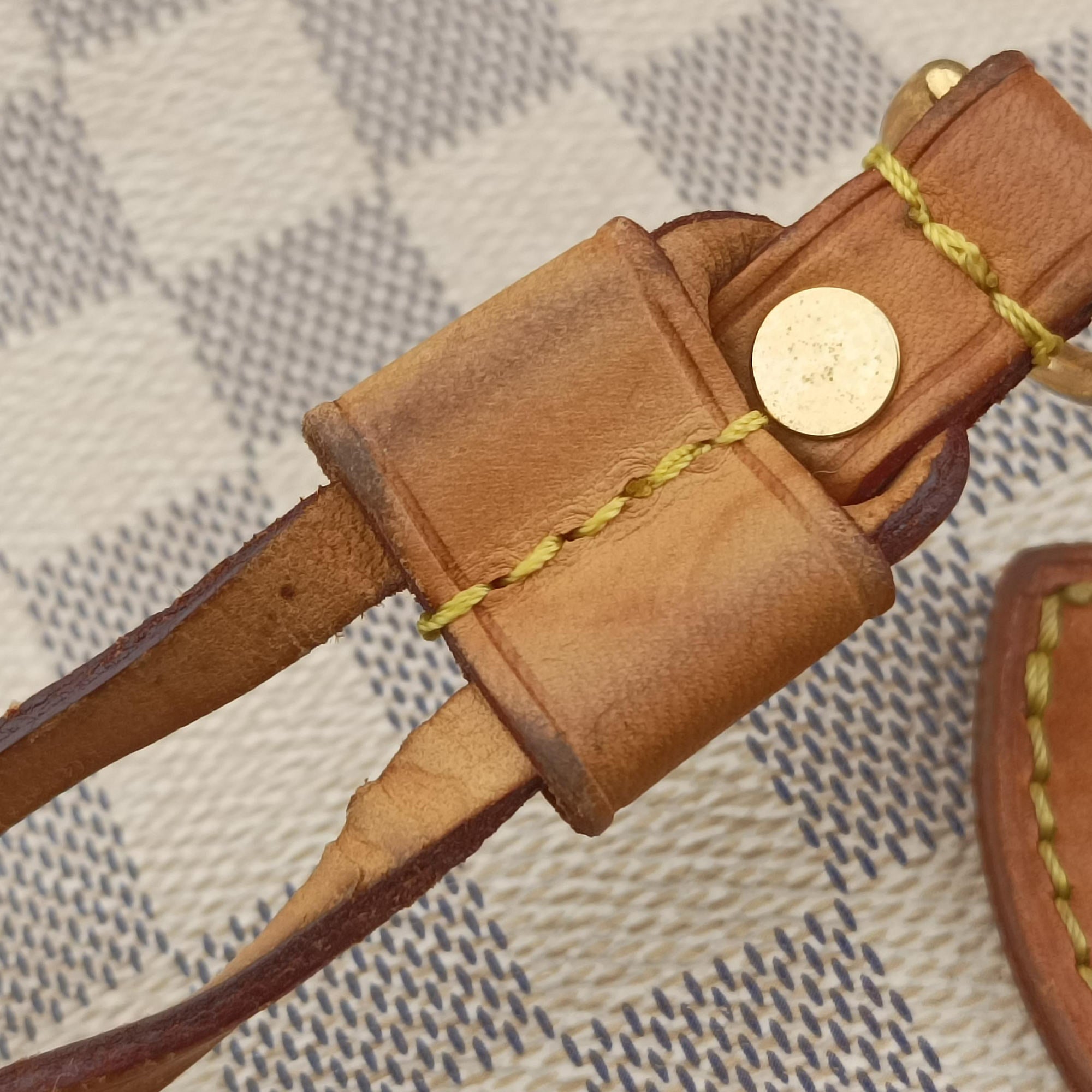 Secondhand Louis Vuitton Neverfull MM Azur Damier Canvas N51107 shoulderbag | stylenewstar
