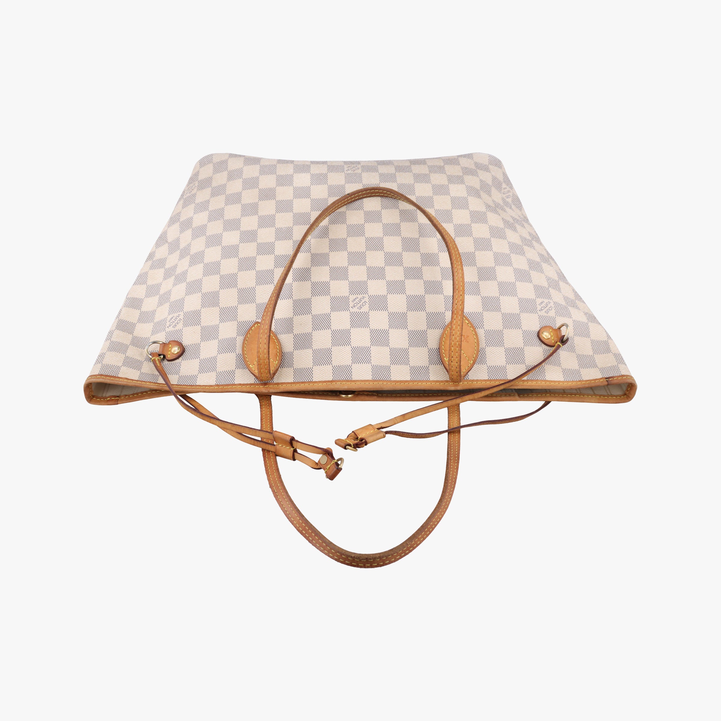 Secondhand Louis Vuitton Neverfull MM Azur Damier Canvas N51107 shoulderbag | stylenewstar