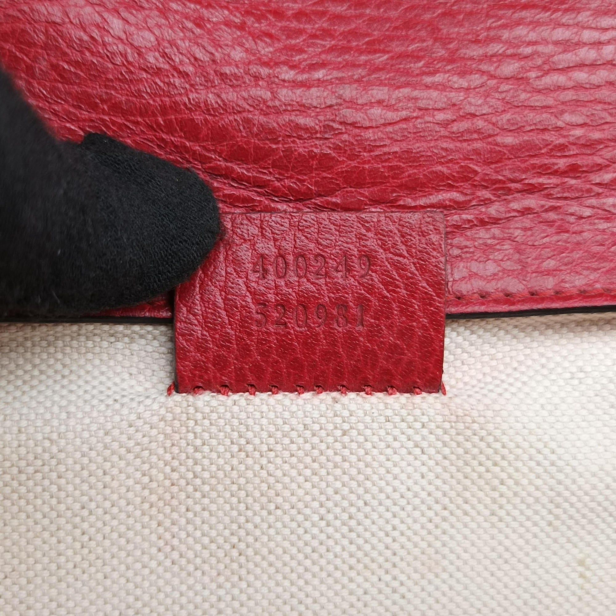 Secondhand Gucci Dionysus Red Leather 400249 shoulderbag | stylenewstar