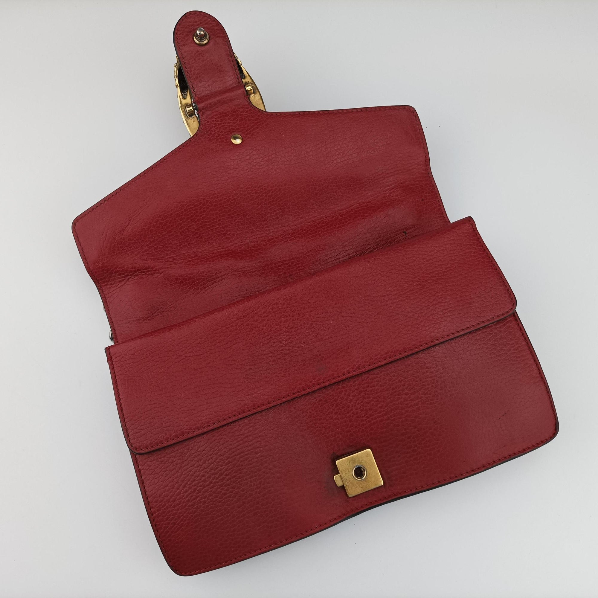 Secondhand Gucci Dionysus Red Leather 400249 shoulderbag | stylenewstar