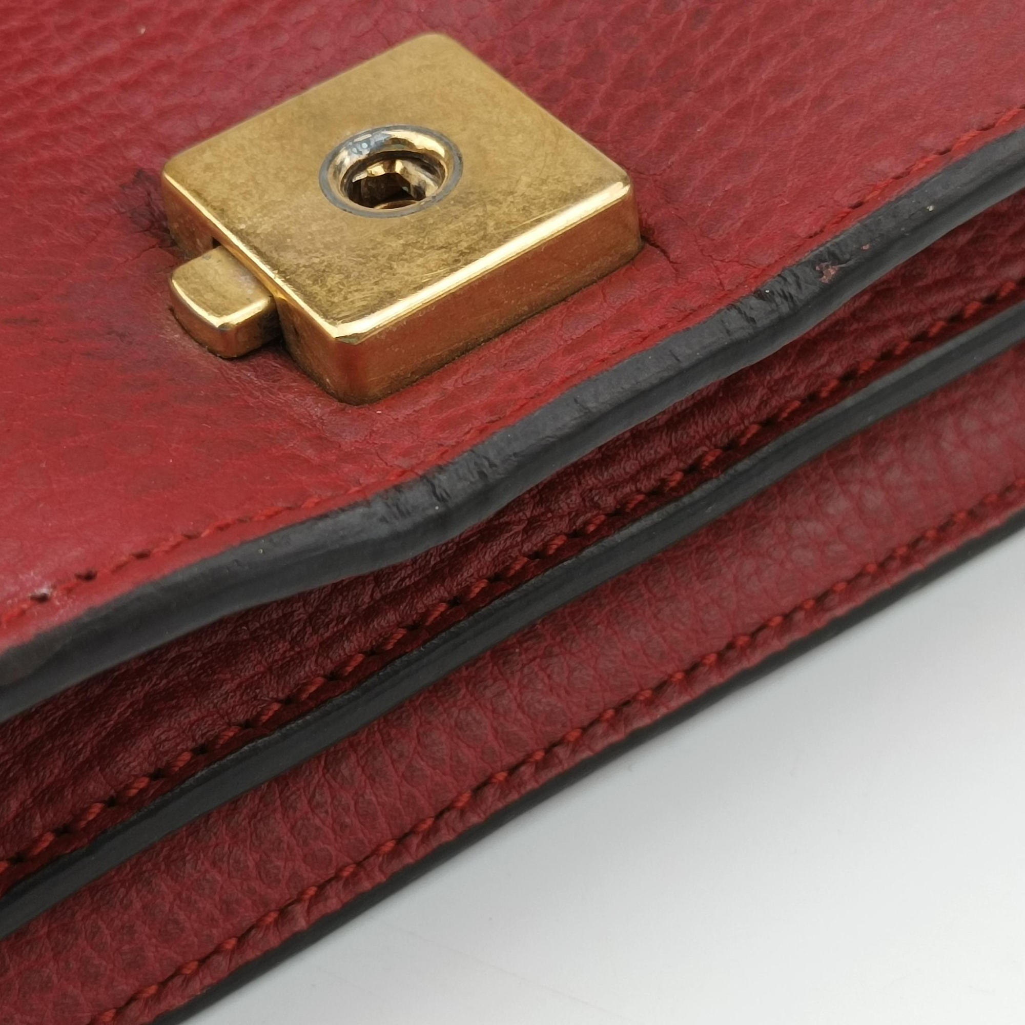 Secondhand Gucci Dionysus Red Leather 400249 shoulderbag | stylenewstar