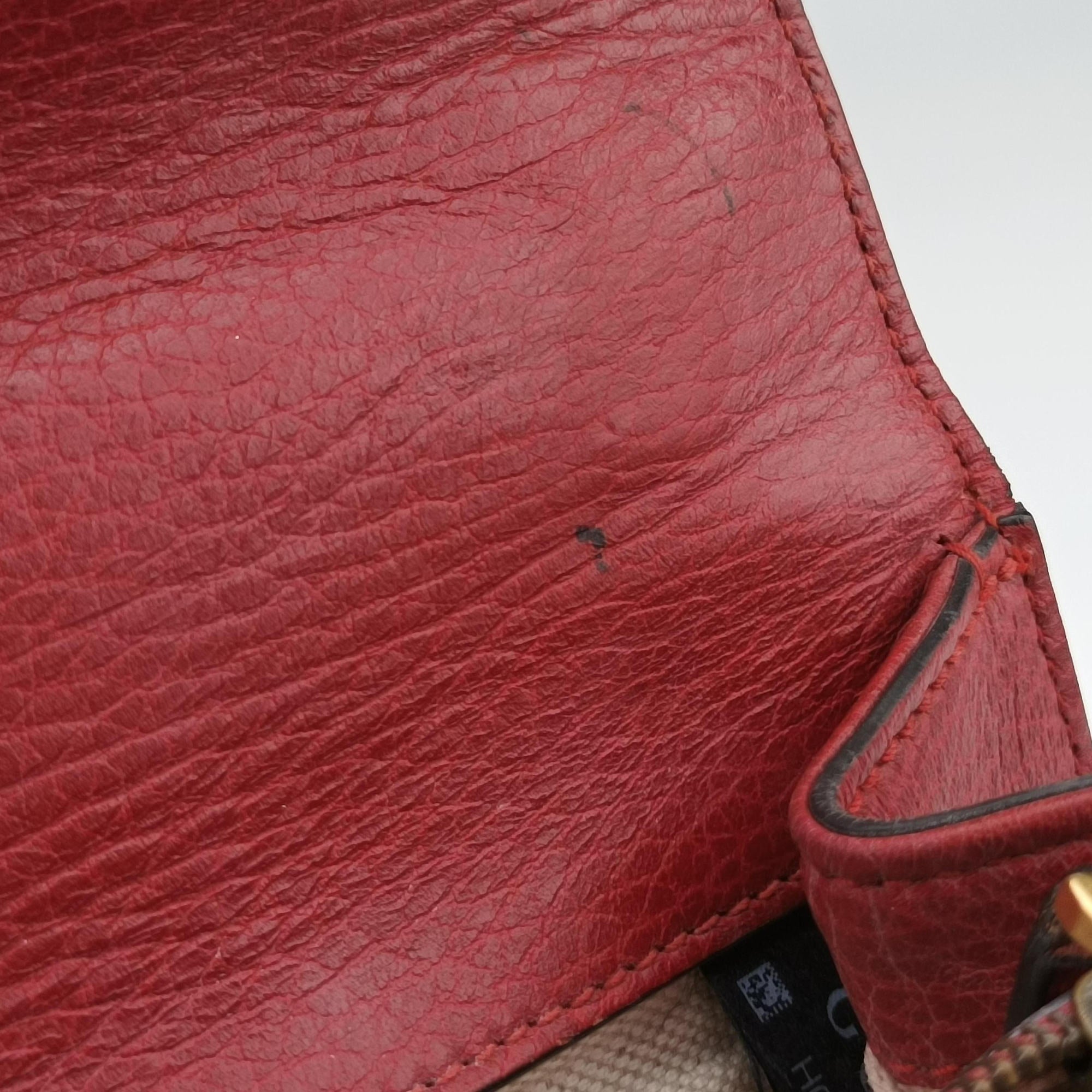 Secondhand Gucci Dionysus Red Leather 400249 shoulderbag | stylenewstar