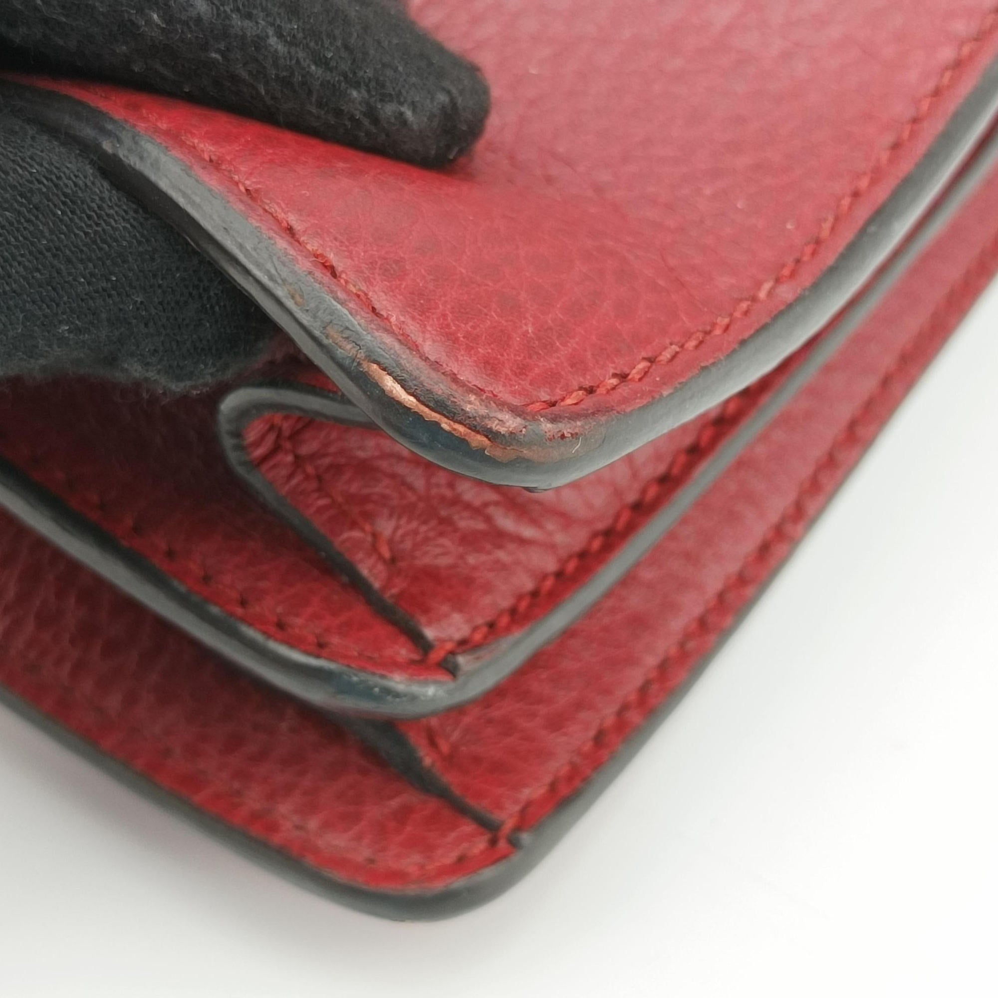 Secondhand Gucci Dionysus Red Leather 400249 shoulderbag | stylenewstar
