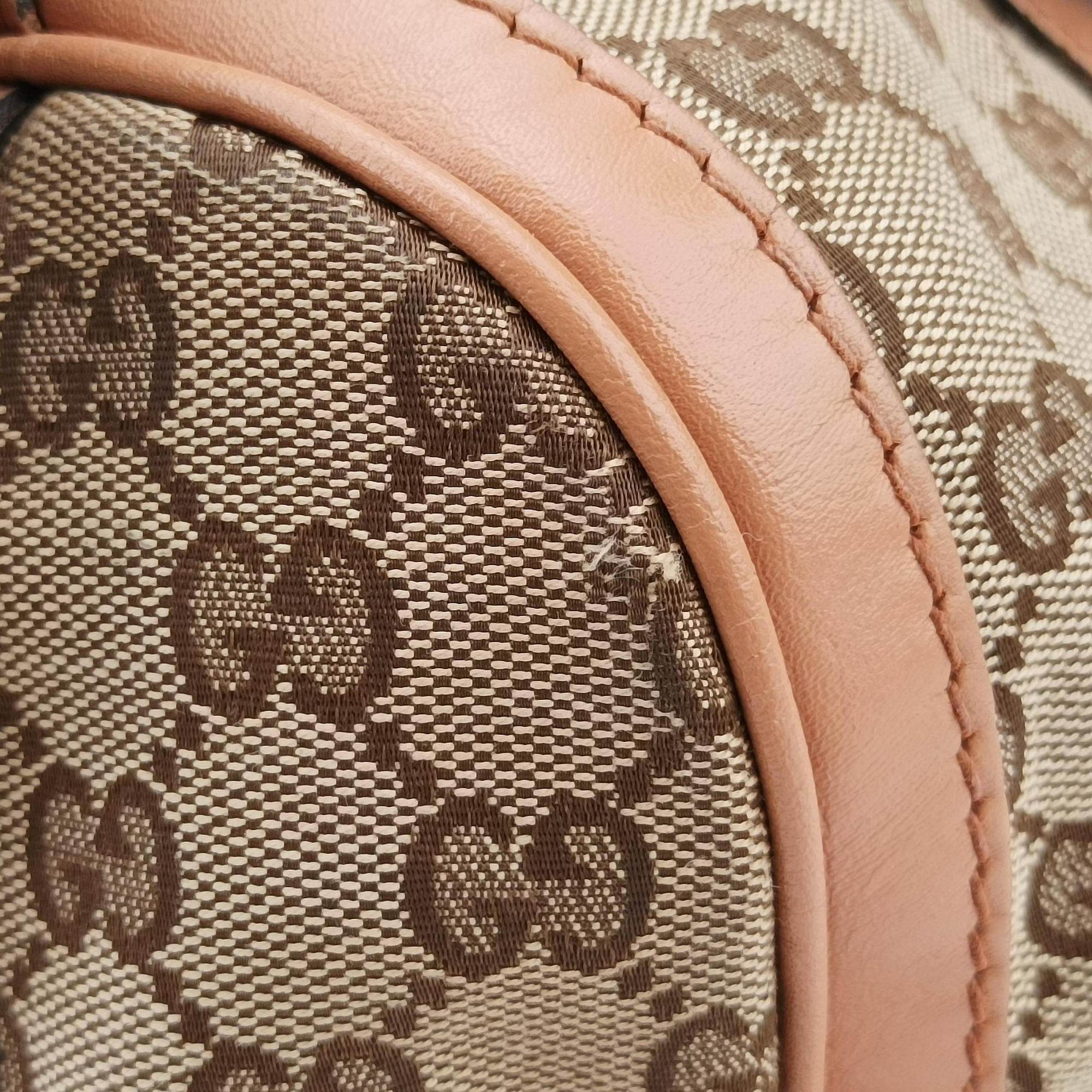 Secondhand Gucci Sherry Line Beige × Brown × Multi canvas×leather 247205 shoulderbag | stylenewstar