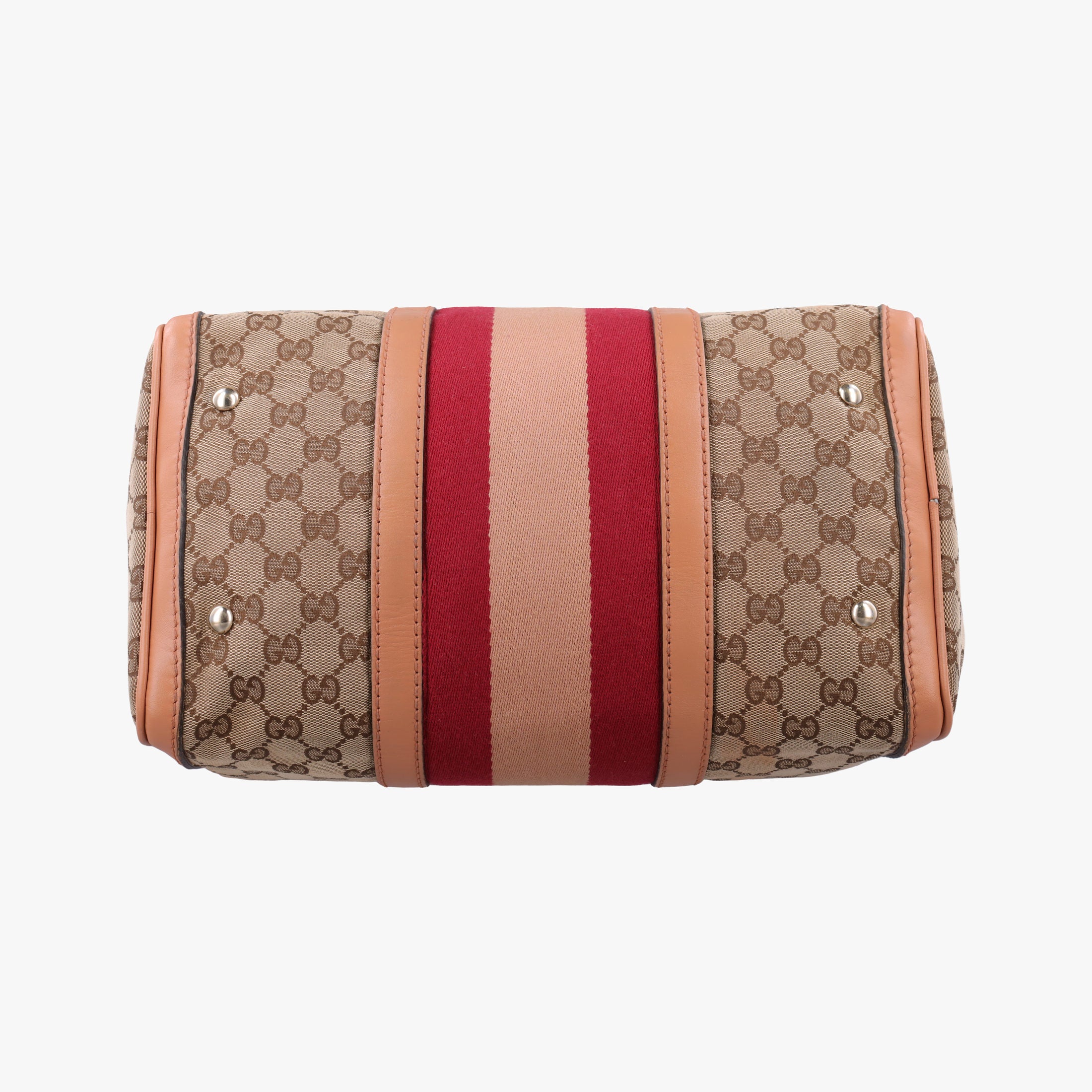 Secondhand Gucci Sherry Line Beige × Brown × Multi canvas×leather 247205 shoulderbag | stylenewstar