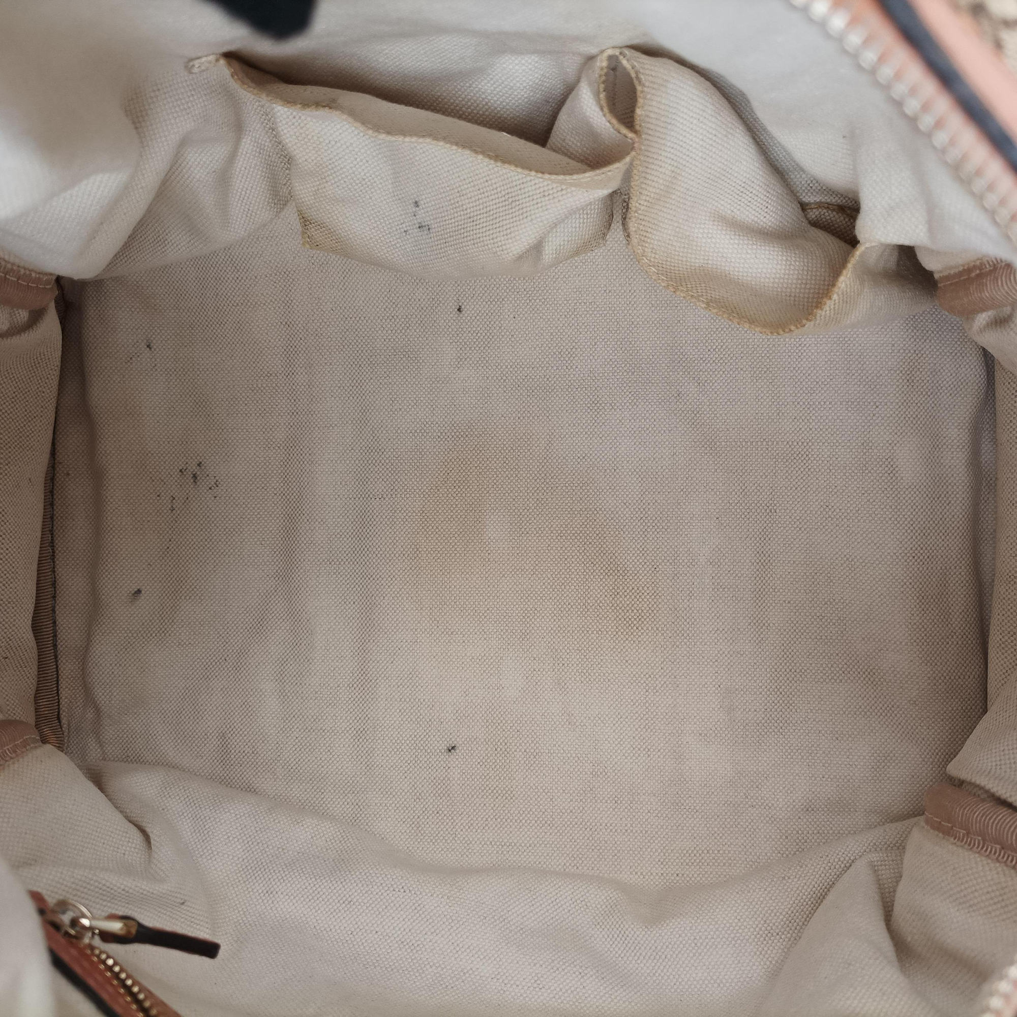 Secondhand Gucci Sherry Line Beige × Brown × Multi canvas×leather 247205 shoulderbag | stylenewstar